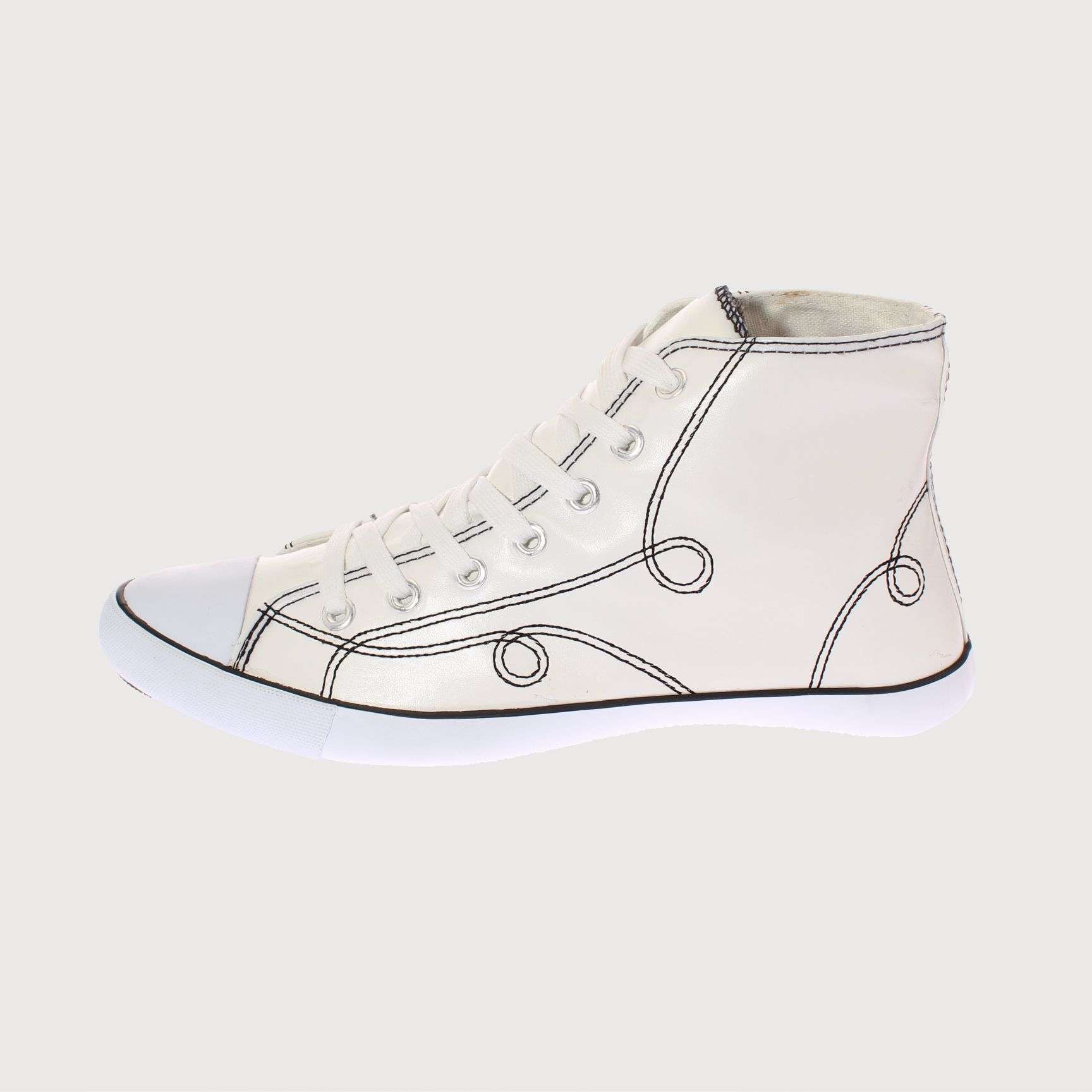 ZAPATILLAS MUJER VIA FRANCA CASUALES BLANCO LONA ART. 5DSCO1086 - 2