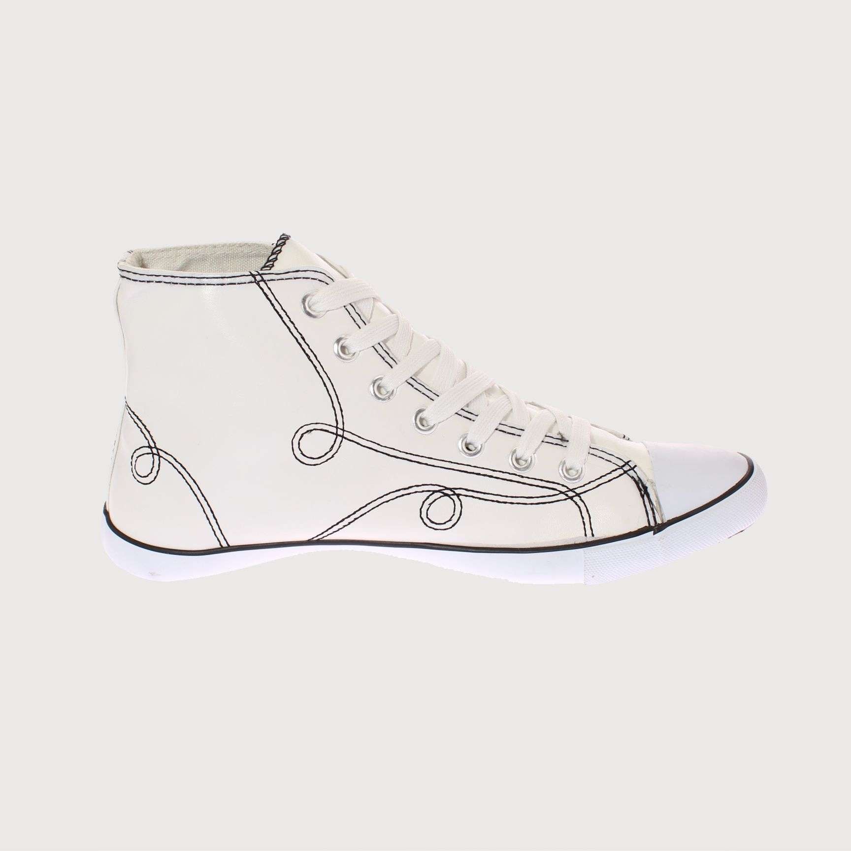 ZAPATILLAS MUJER VIA FRANCA CASUALES BLANCO LONA ART. 5DSCO1086 - 4
