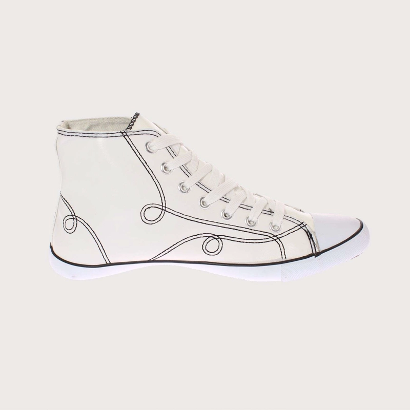 ZAPATILLAS MUJER VIA FRANCA CASUALES BLANCO LONA ART. 5DSCO1086 - 4