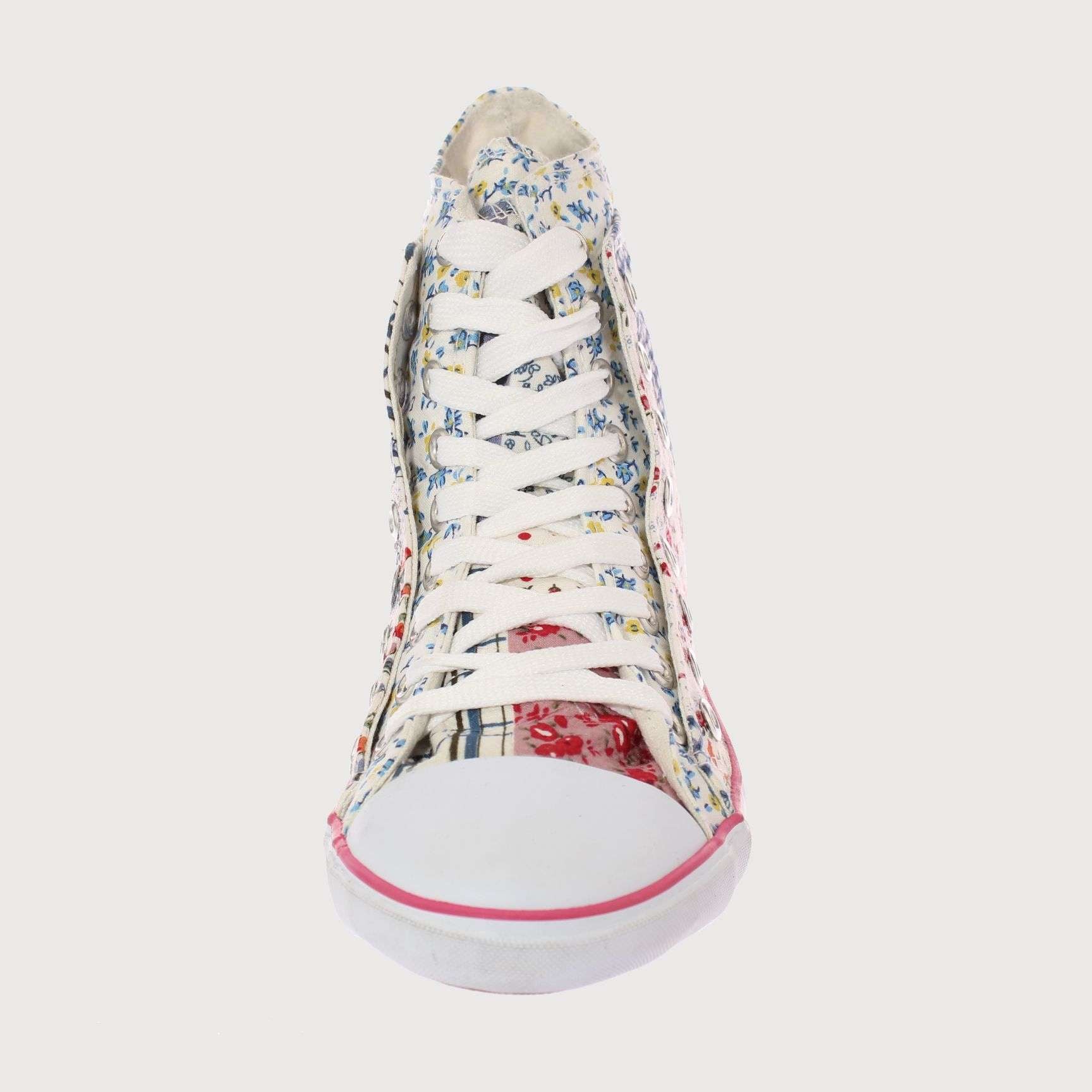 ZAPATILLAS MUJER VIA FRANCA CASUALES CELESTE LONA AR. 5DSCO1076 - 3