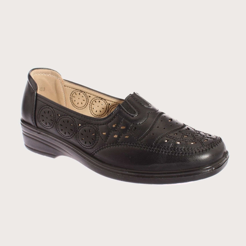MOCASINES MUJER VIA FRANCA NEGRO MARCHE ART. 5UB118 - 1