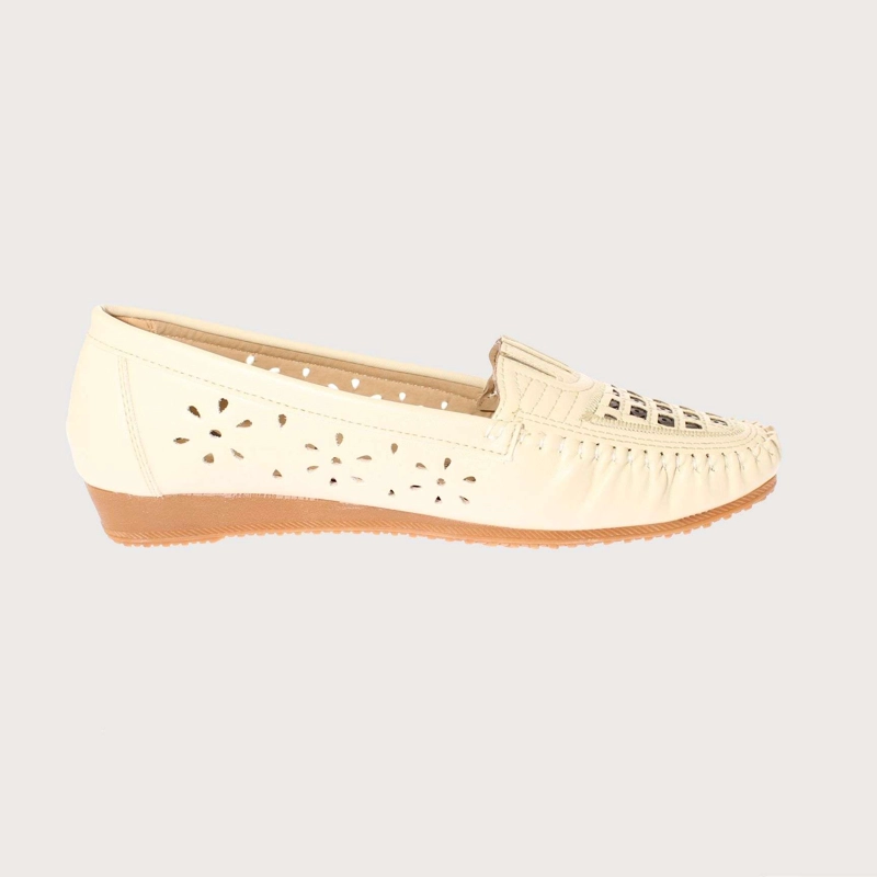 MOCASINES MUJER VIA FRANCA BEIGE MARCHE ART. 5EH143 - 4