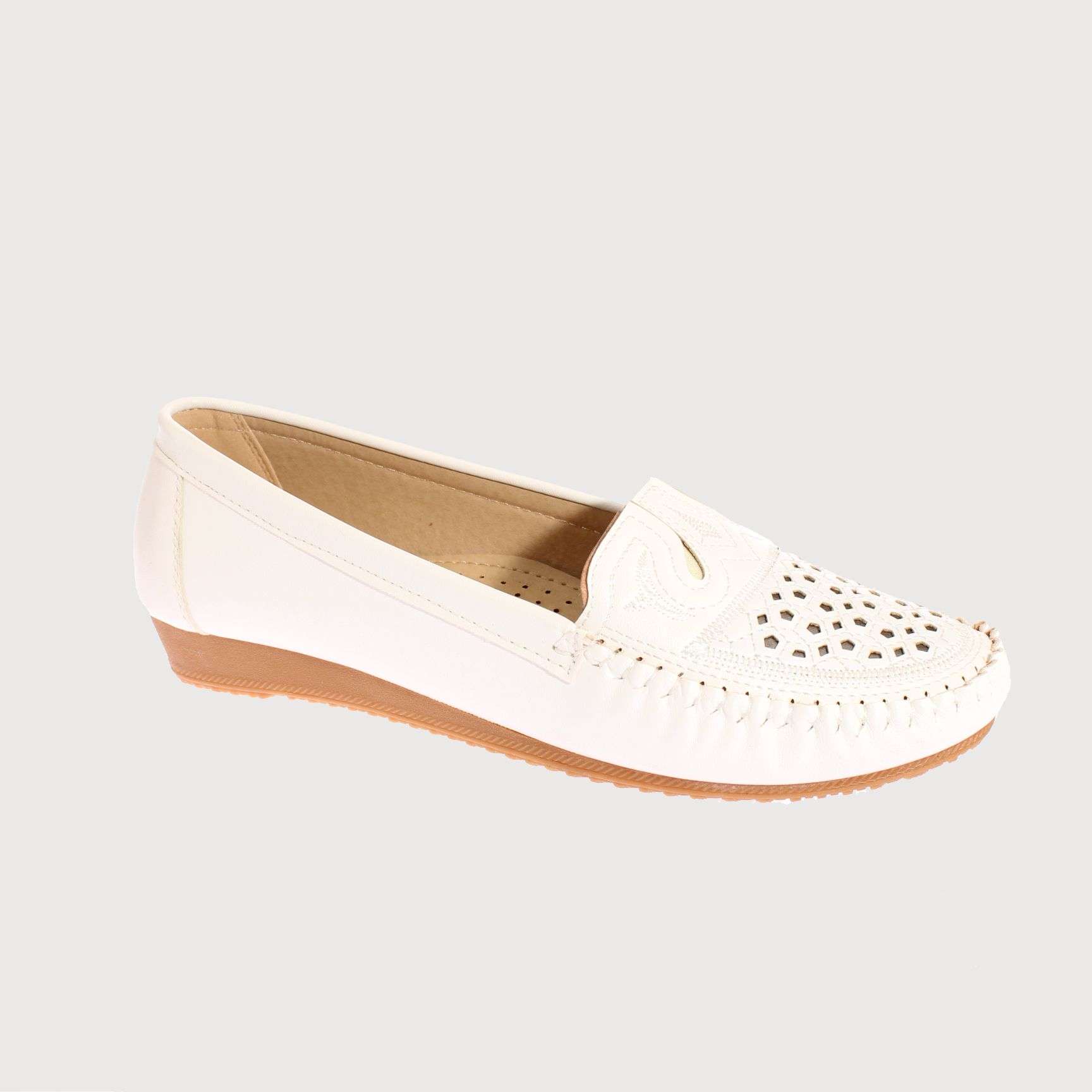 MOCASINES MUJER VIA FRANCA BLANCO MARCHE ART. 5EH141WHITE - 1