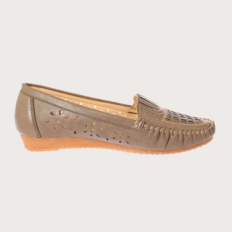 MOCASINES MUJER VIA FRANCA KHAKI MARCHE ART. 5EH143KHAKI - 4