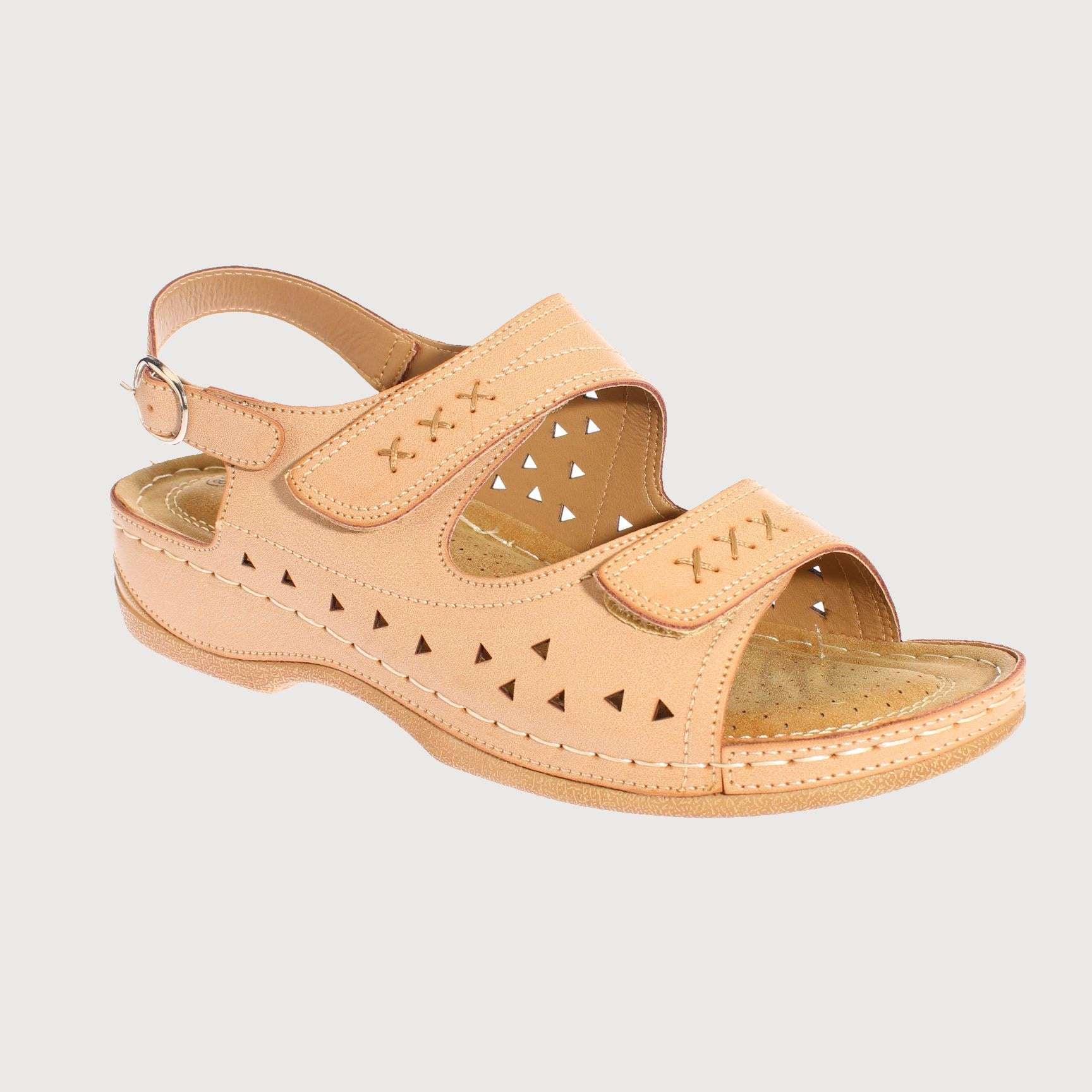 SANDALIAS MUJER VIA FRANCA BEIGE CONFORT MARCHE ART. 5FN404 - 1