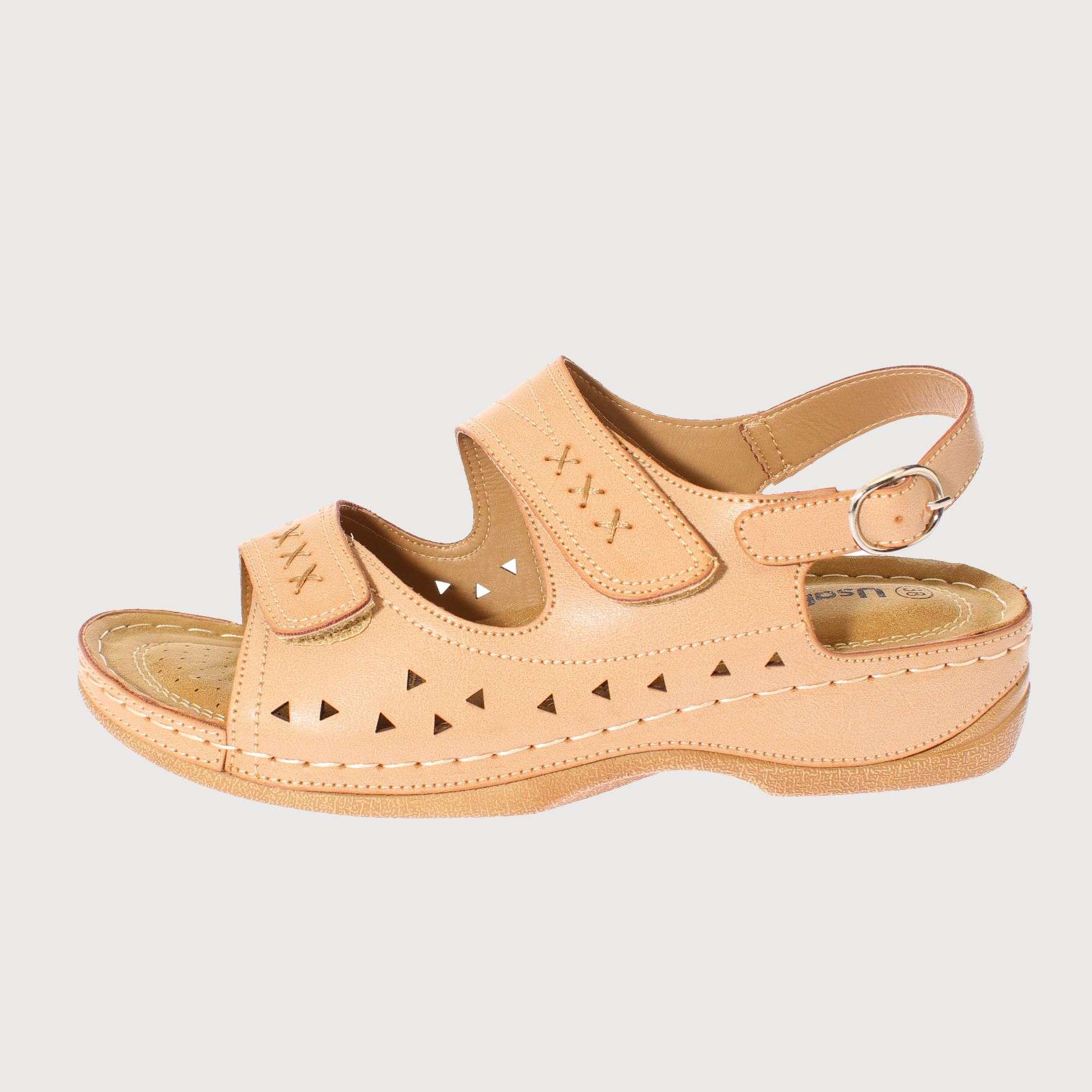 SANDALIAS MUJER VIA FRANCA BEIGE CONFORT MARCHE ART. 5FN404 - 2