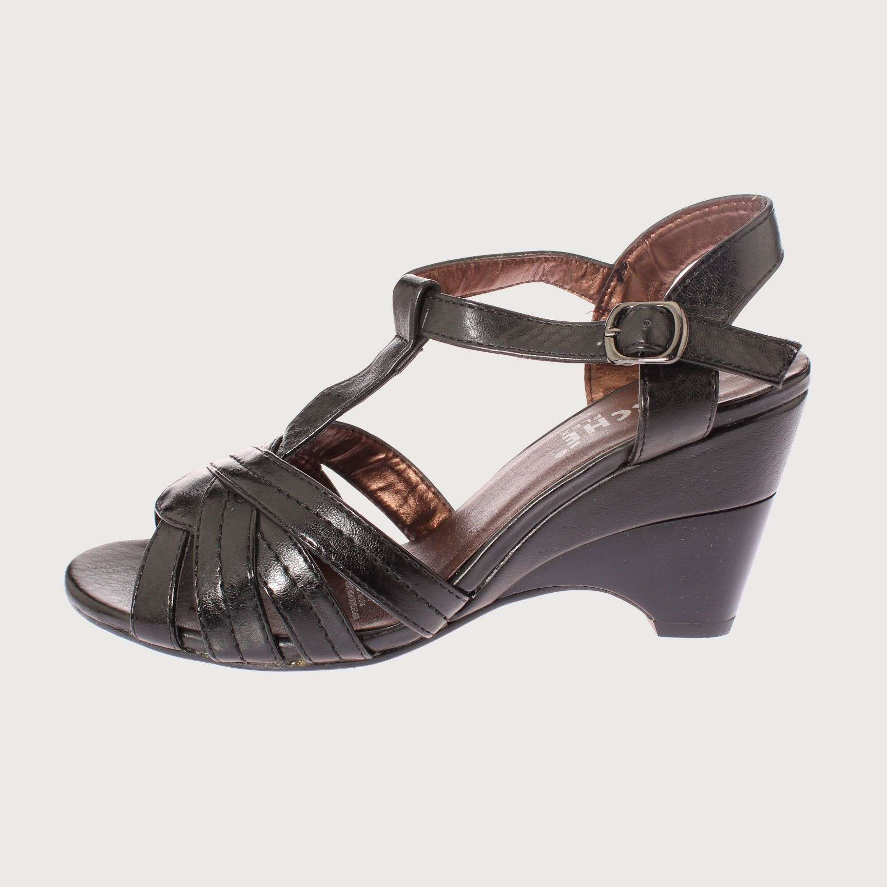 SANDALIAS MUJER VIA FRANCA NEGRO MARCHE ART. 5KT3034 - 2