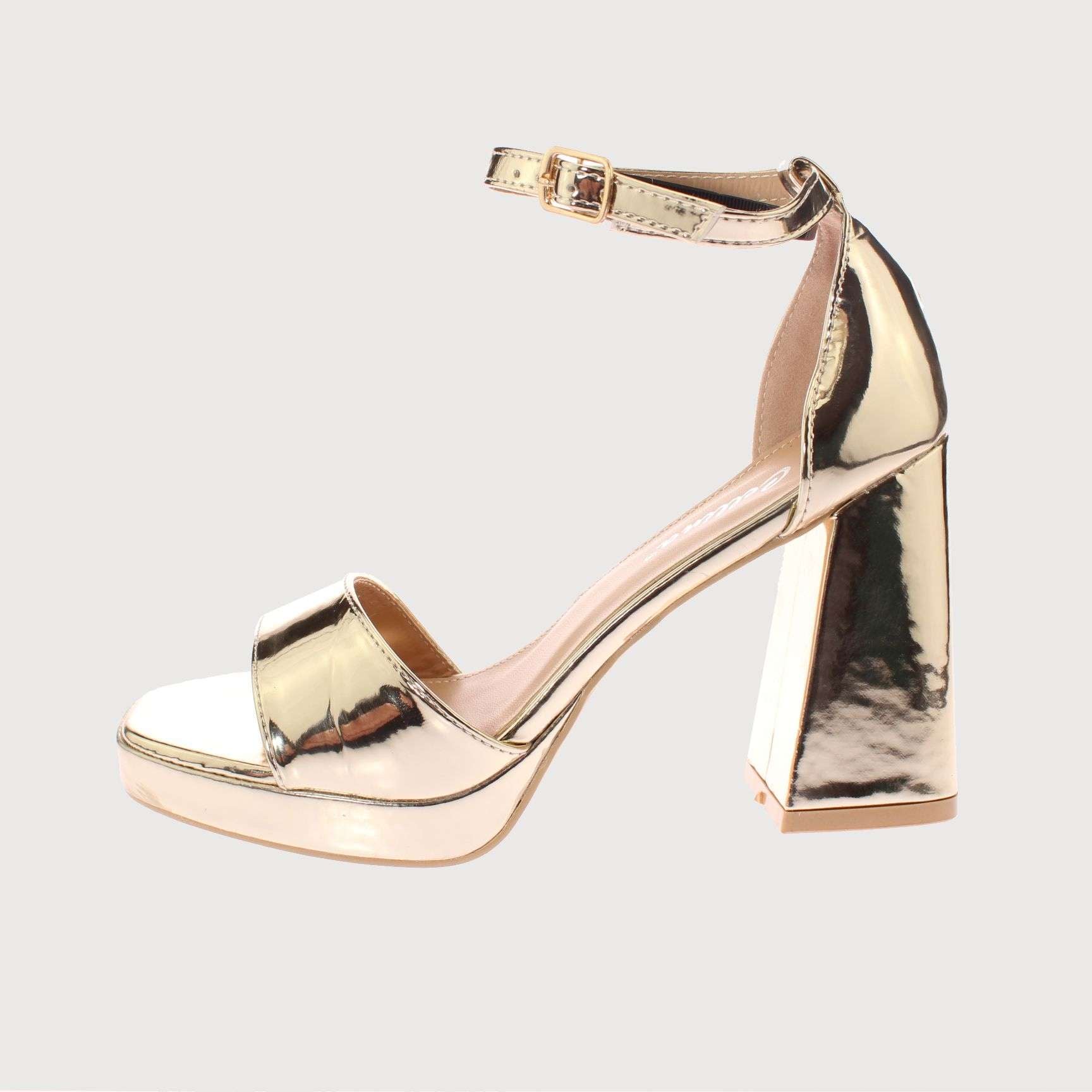 SANDALIAS MUJER VIA FRANCA FIESTA DORADO CELLINA ART. 5G232708NARANJA - 2