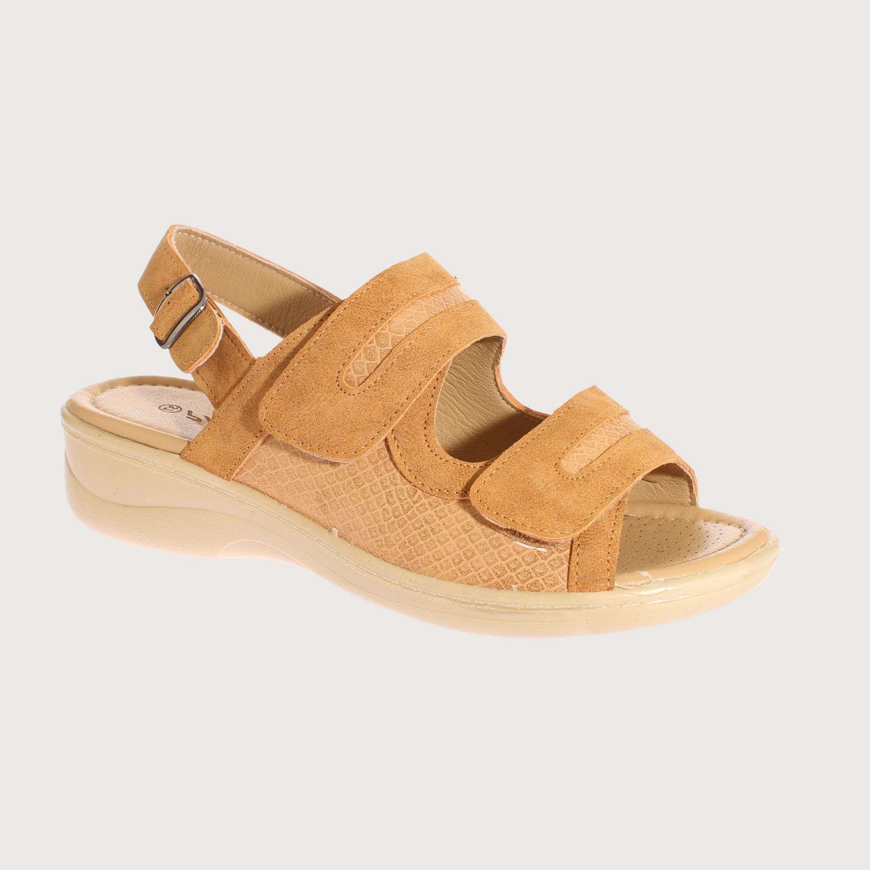 SANDALIAS MUJER VIA FRANCA CONFORT CAMEL PAND-G ART. 5PG221712CAMEL - 1
