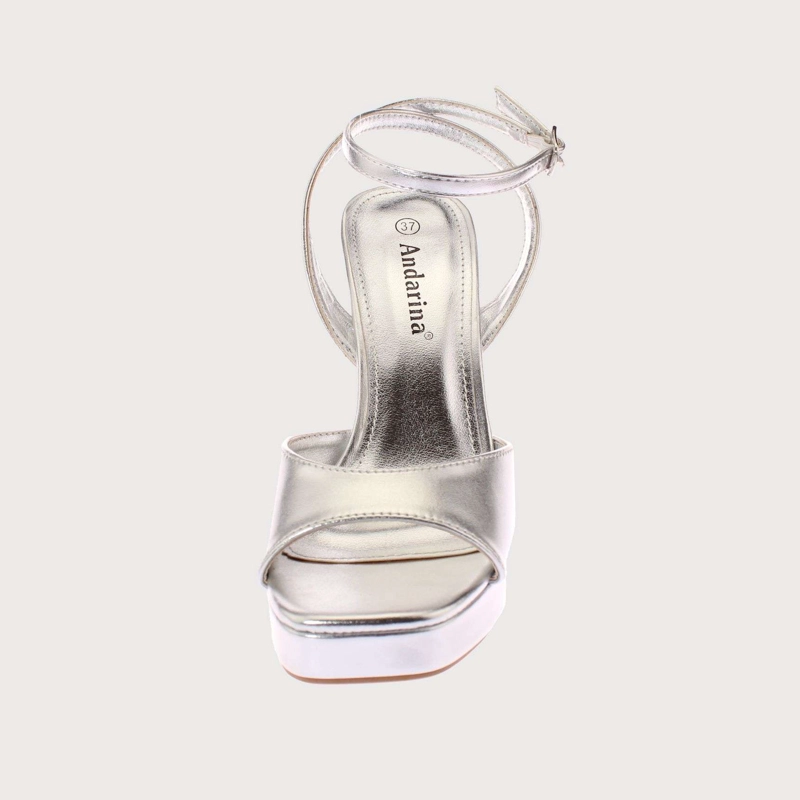 SANDALIAS MUJER VIA FRANCA FIESTA PLATA ANDARINA ART. 5075Q5SILVER - 3
