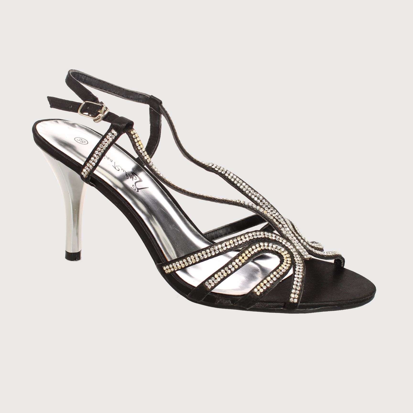 SANDALIAS MUJER VIA FRANCA TEXTIL FIESTA NEGRO VÍA FRANCA ART. 5PM001 - 1