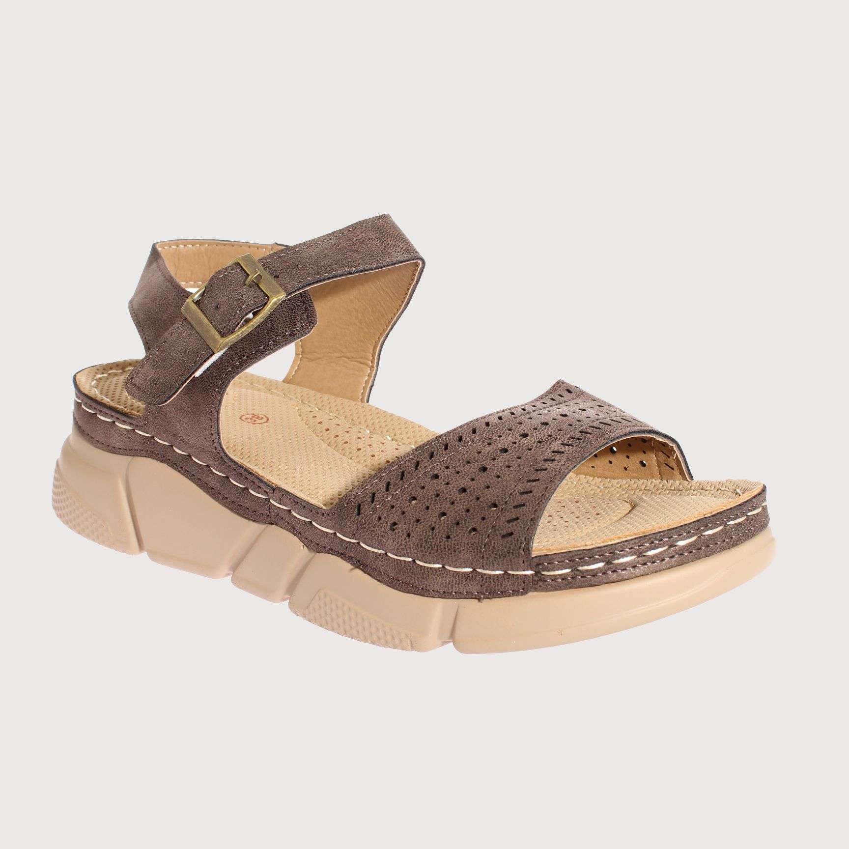 SANDALIAS MUJER VIA FRANCA CONFY CAFÉ VÍA FRANCA ART. 52108B0599DKBROWN - 1