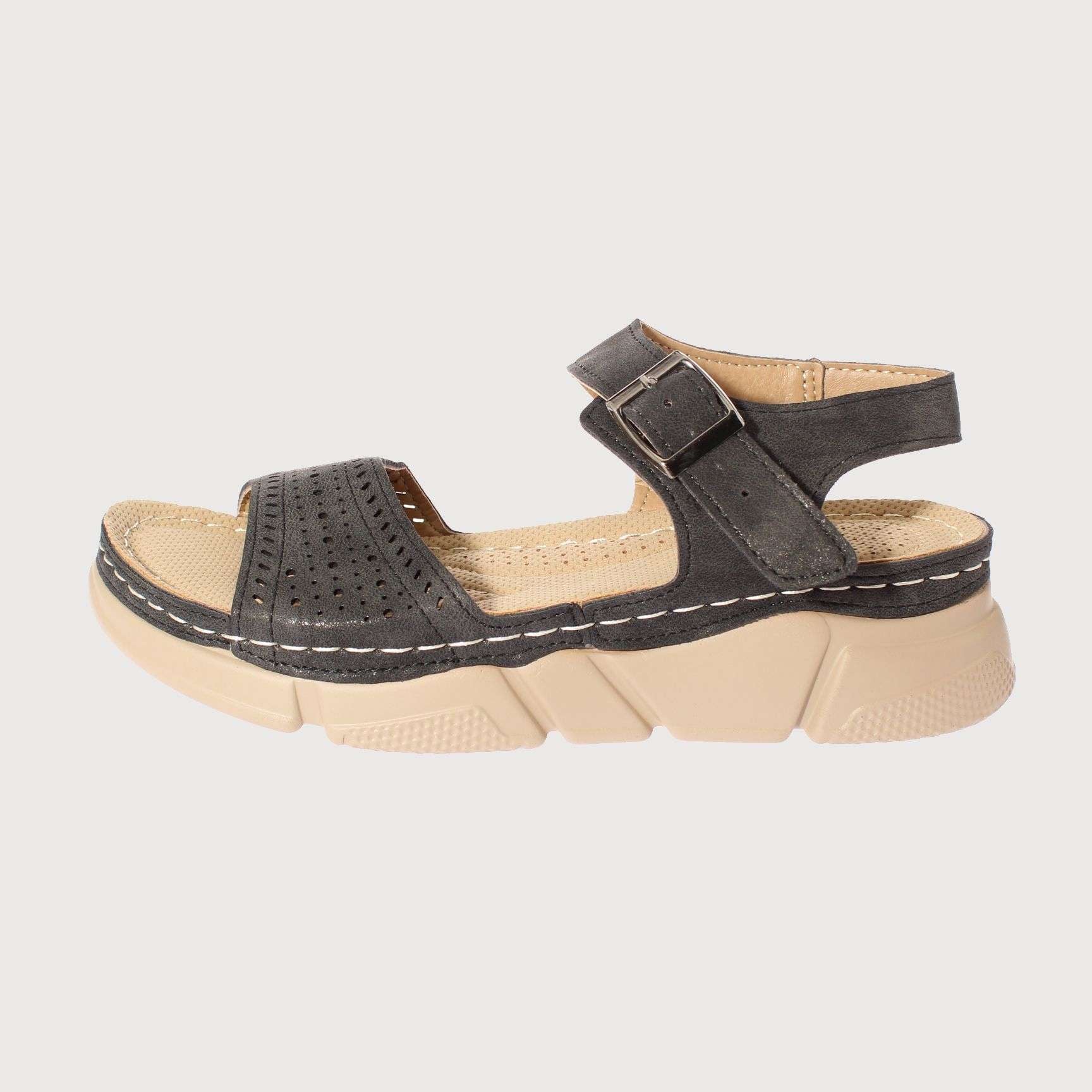 SANDALIAS MUJER VIA FRANCA CONFY NEGRO VÍA FRANCA ART. 52108B0599 - 2