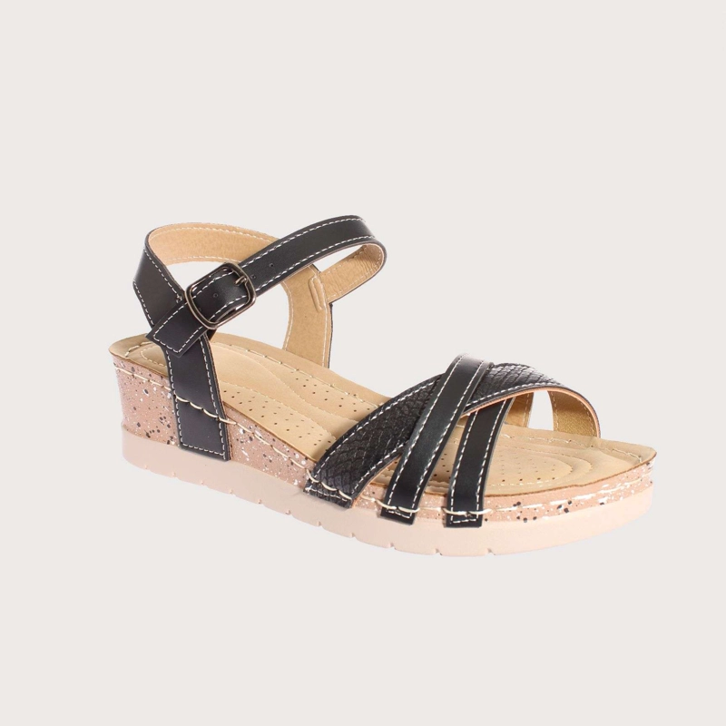 SANDALIAS MUJER VIA FRANCA CONFY NEGRO VÍA FRANCA ART. 52108B0598 - 1