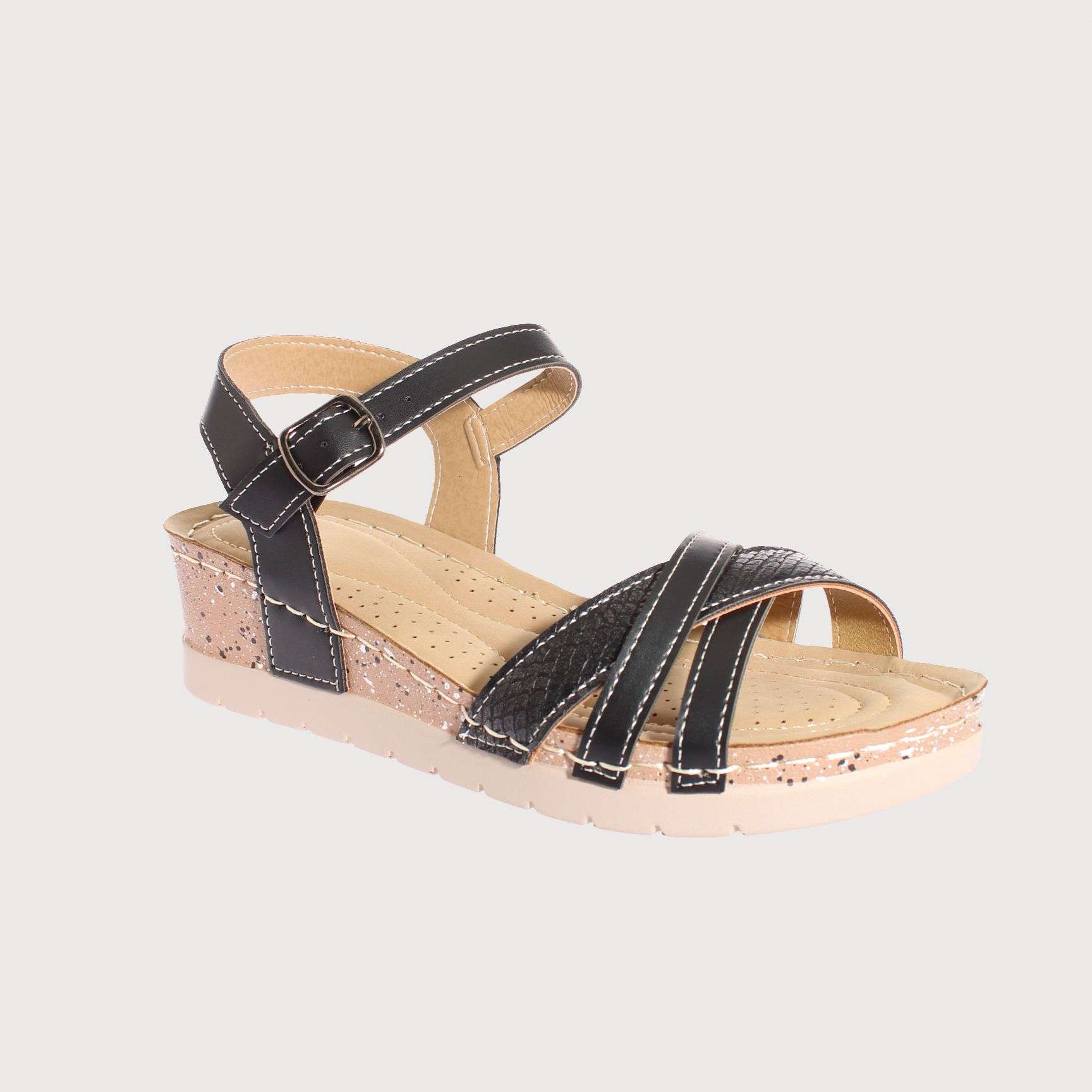 SANDALIAS MUJER VIA FRANCA CONFY NEGRO VÍA FRANCA ART. 52108B0598 - 1