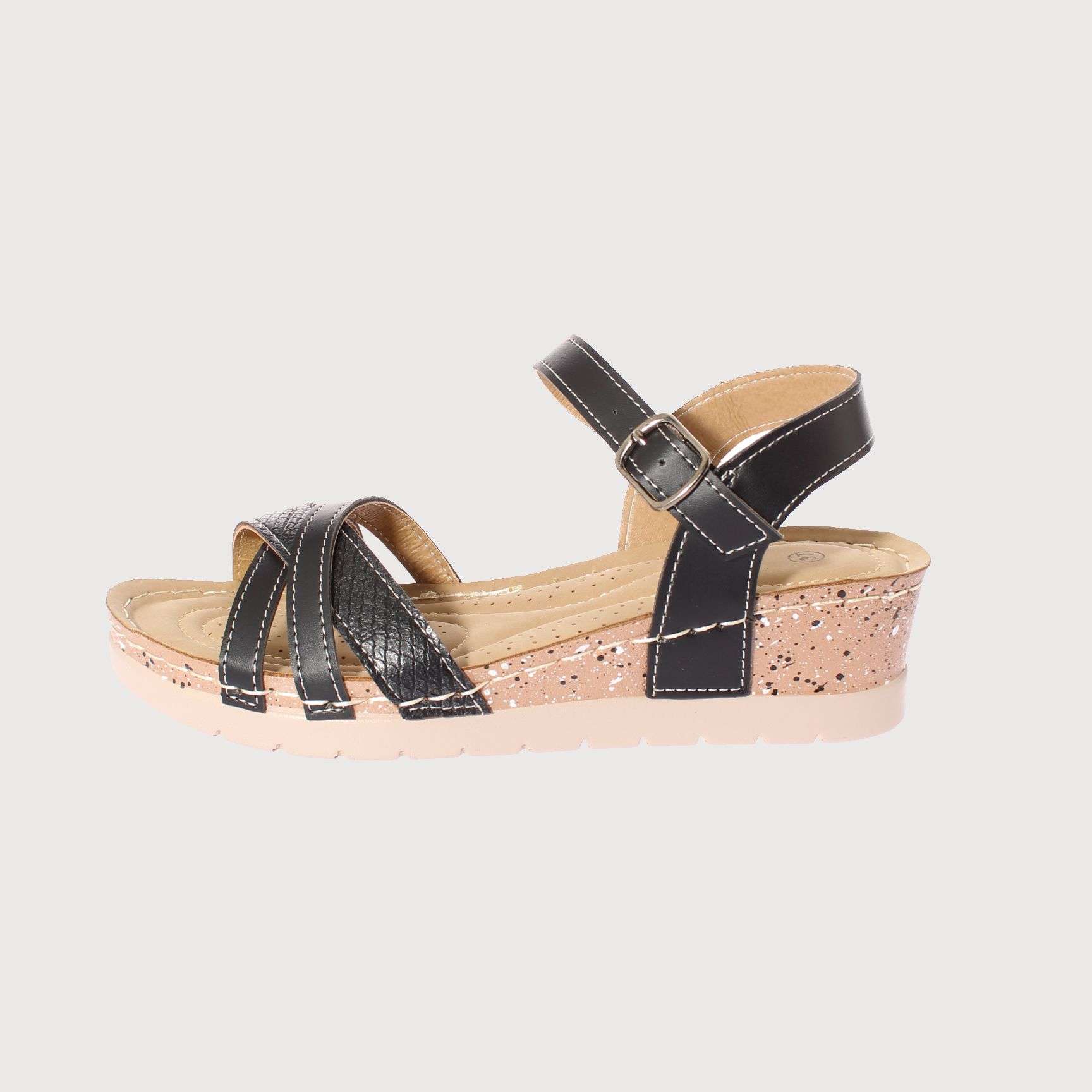 SANDALIAS MUJER VIA FRANCA CONFY NEGRO VÍA FRANCA ART. 52108B0598 - 2