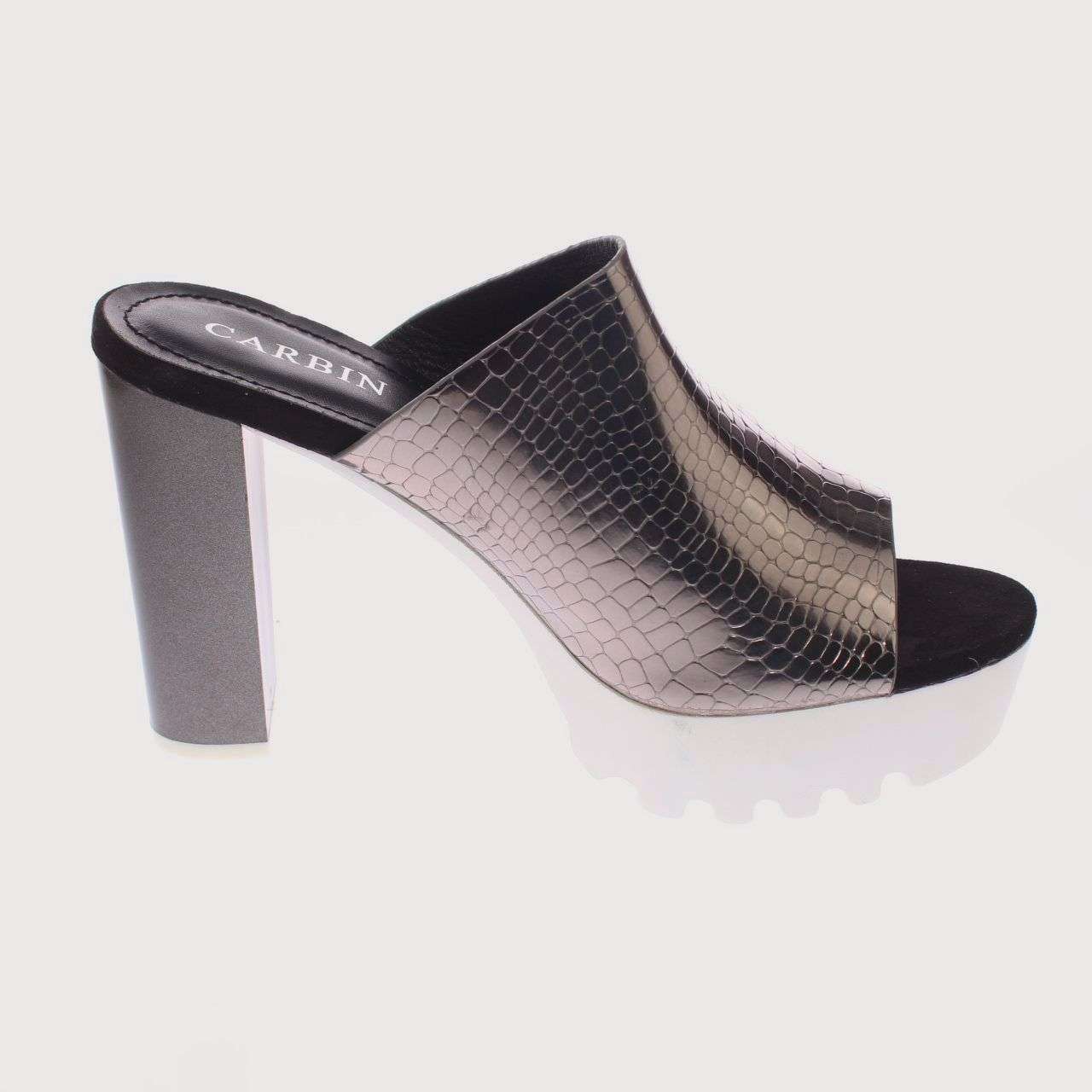 SANDALIAS MUJER VIA FRANCA PLATA CARBIN ART. 5YJ037GON - 1