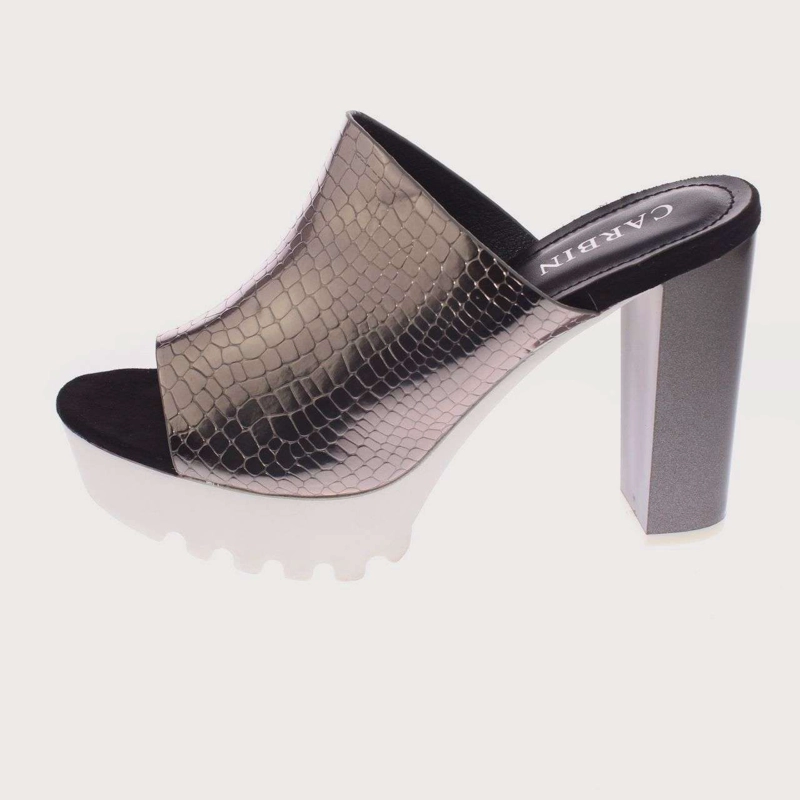 SANDALIAS MUJER VIA FRANCA PLATA CARBIN ART. 5YJ037GON - 2