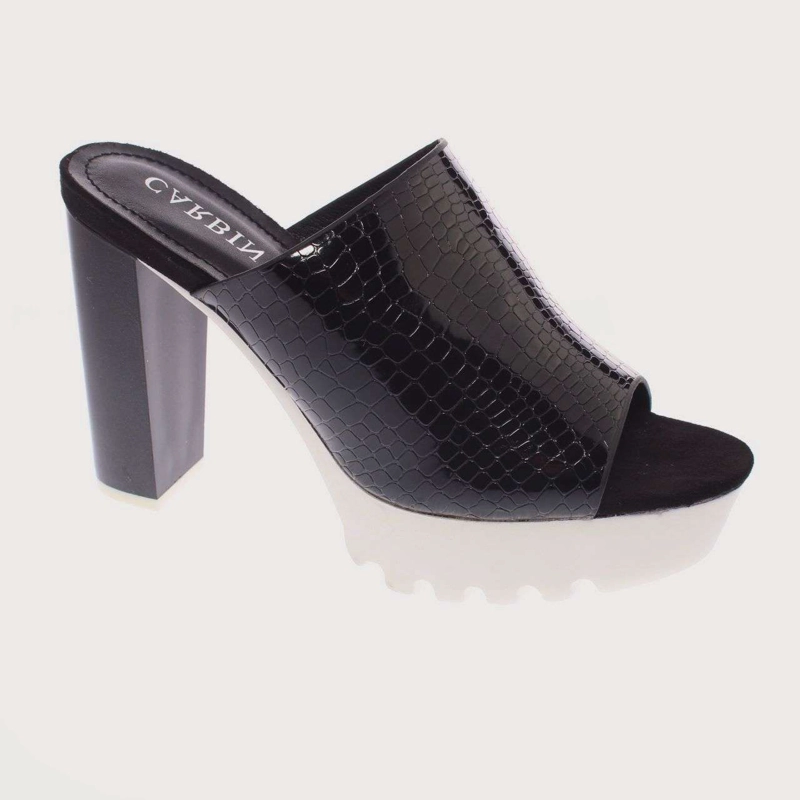 SANDALIAS MUJER VIA FRANCA NEGRO CARBIN ART. 5YJ037 - 1
