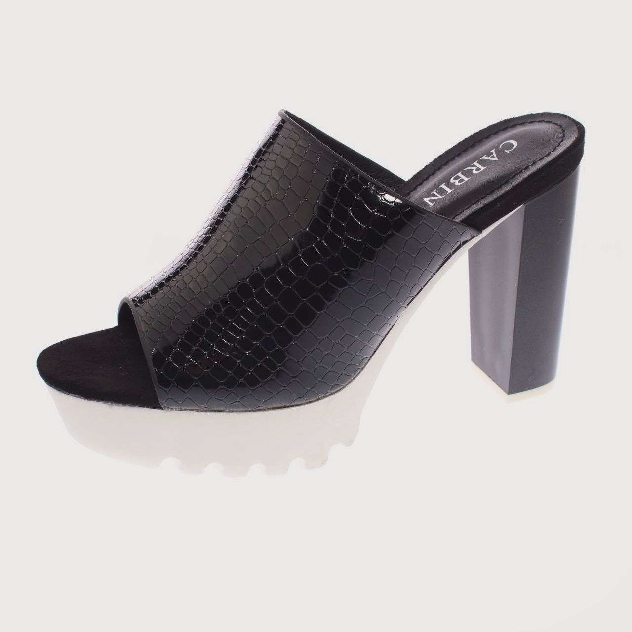 SANDALIAS MUJER VIA FRANCA NEGRO CARBIN ART. 5YJ037 - 2