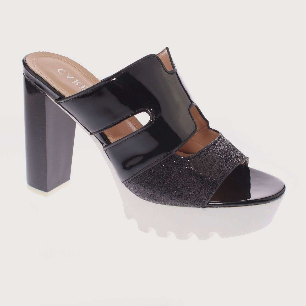 SANDALIAS MUJER VIA FRANCA NEGRO CARBIN ART. 5YJ038 - 1