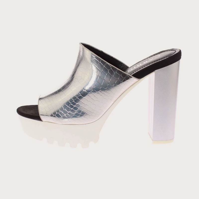 SANDALIAS MUJER VIA FRANCA PLATA CARBIN ART. 5YJ037SILVER - 2