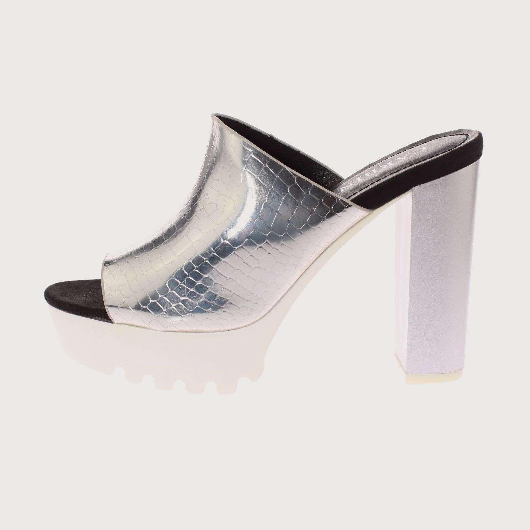SANDALIAS MUJER VIA FRANCA PLATA CARBIN ART. 5YJ037SILVER - 2