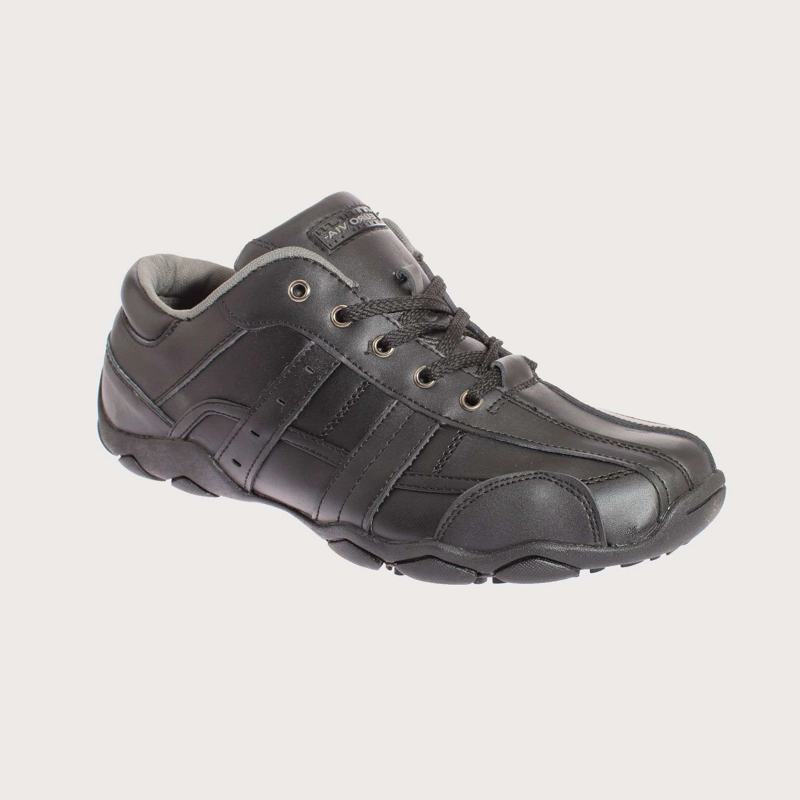 ZAPATILLAS HOMBRE VIA FRANCA ESCOLARES NEGRO CUERO ART. 8RC21328BLACK - 1
