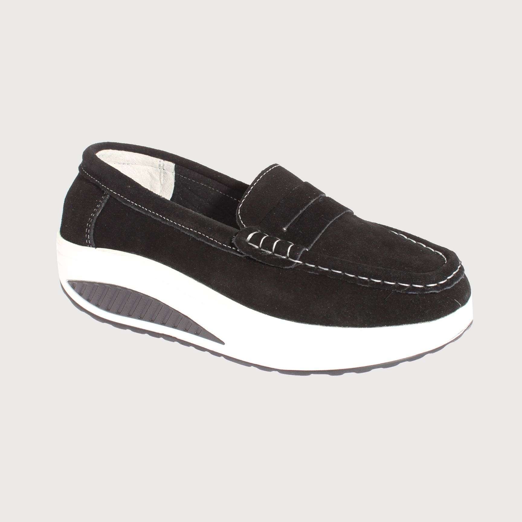 MOCASINES MUJER VIA FRANCA TEXTIL NEGRO CONFORT ART. 52110B31153 - 1