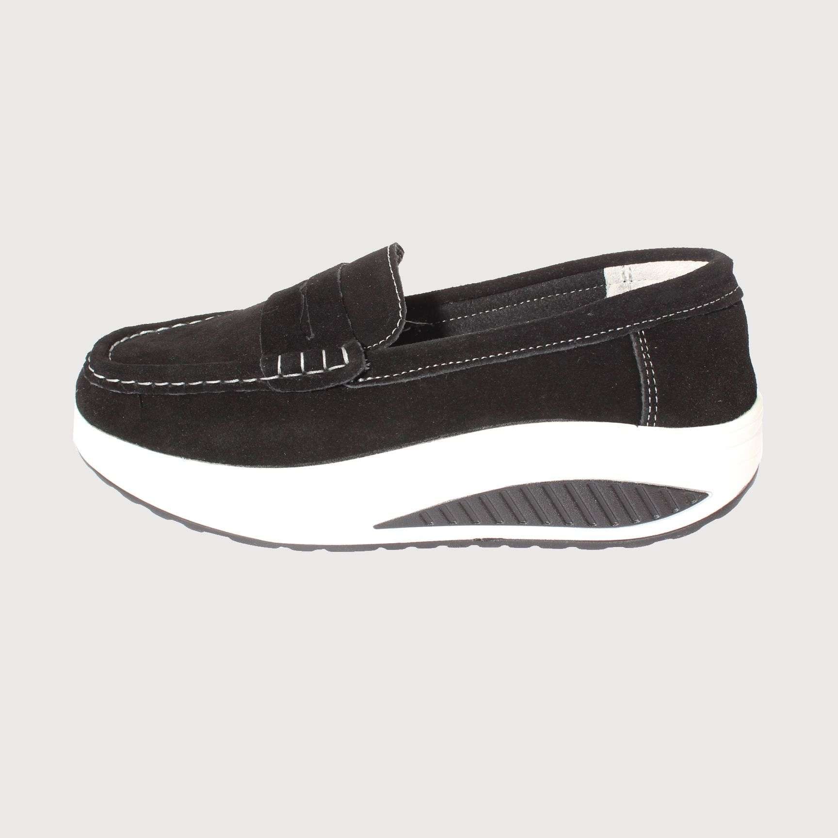 MOCASINES MUJER VIA FRANCA TEXTIL NEGRO CONFORT ART. 52110B31153 - 2