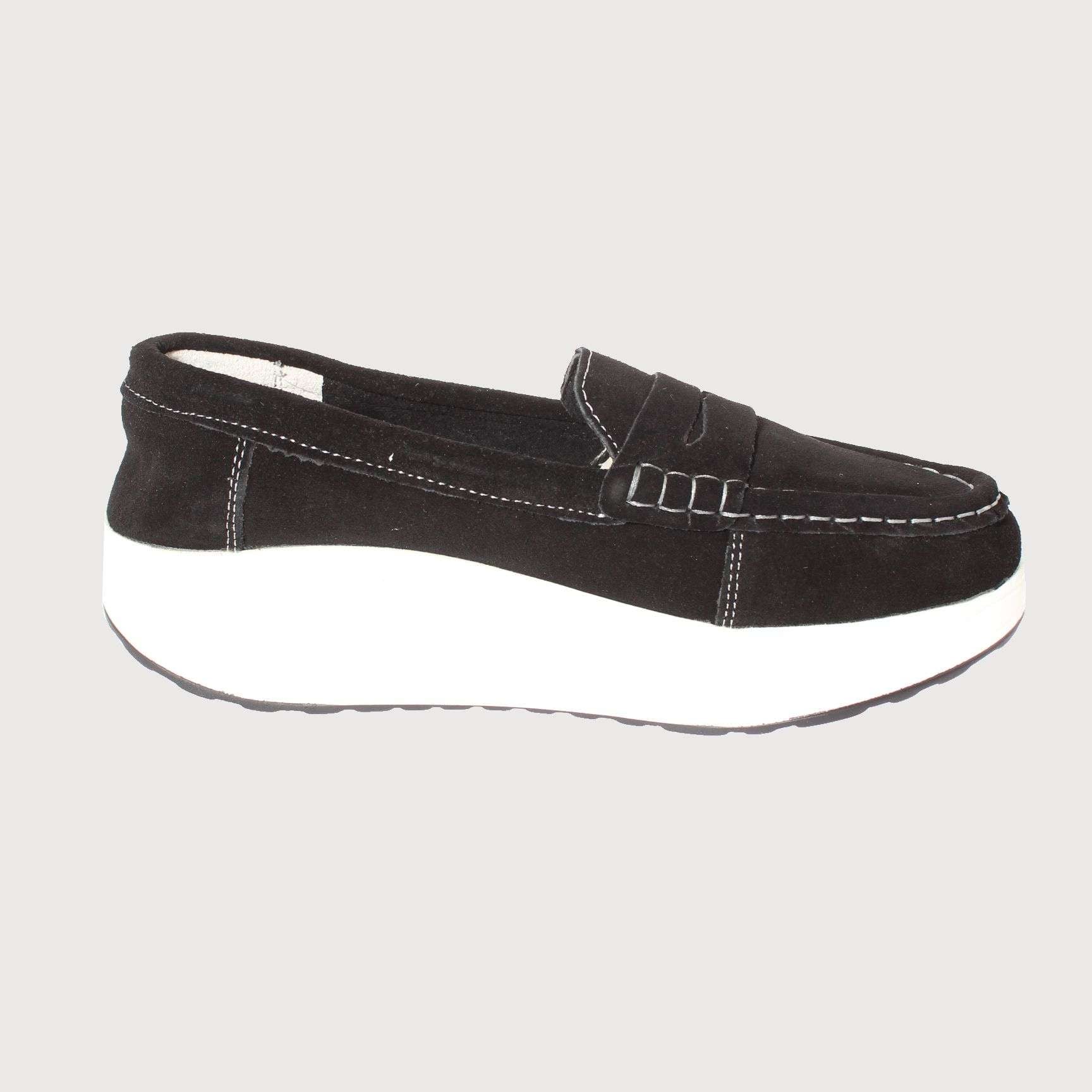 MOCASINES MUJER VIA FRANCA TEXTIL NEGRO CONFORT ART. 52110B31153 - 4