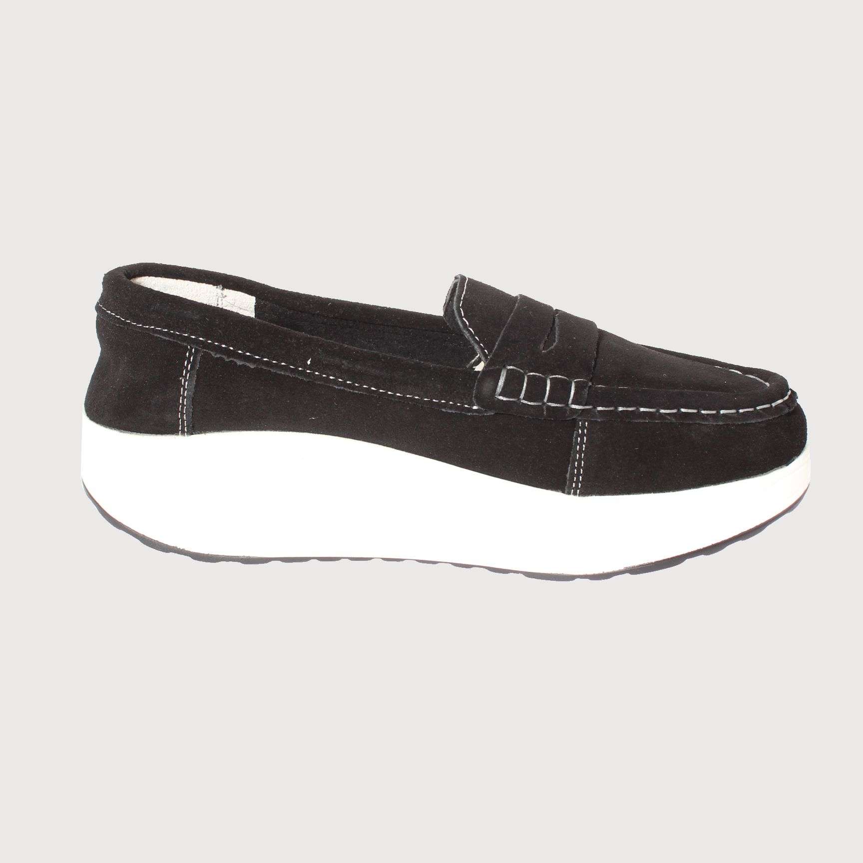 MOCASINES MUJER VIA FRANCA TEXTIL NEGRO CONFORT ART. 52110B31153 - 4