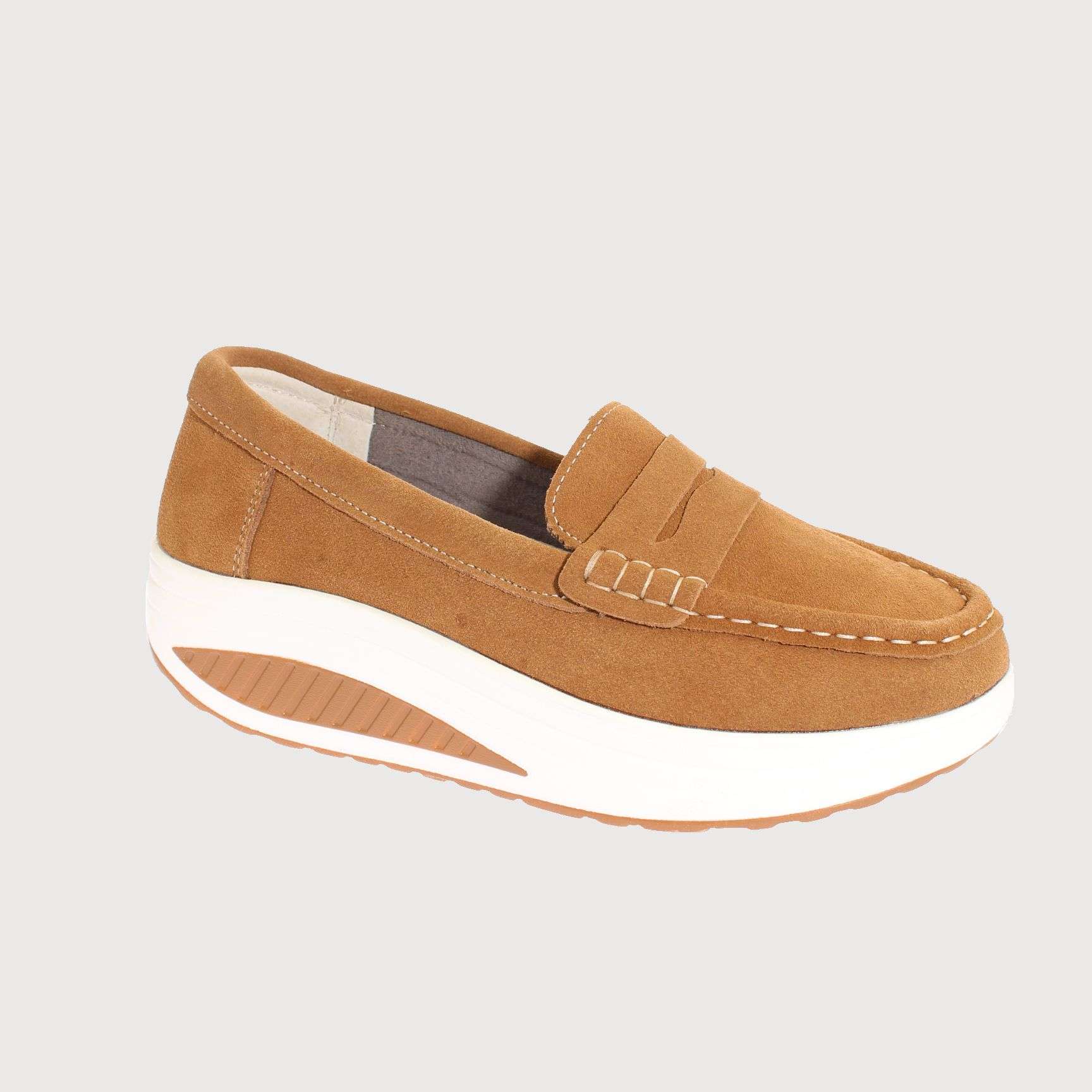 MOCASINES MUJER VIA FRANCA TEXTIL MARRÓN CONFORT ART. 52110B31153 - 1