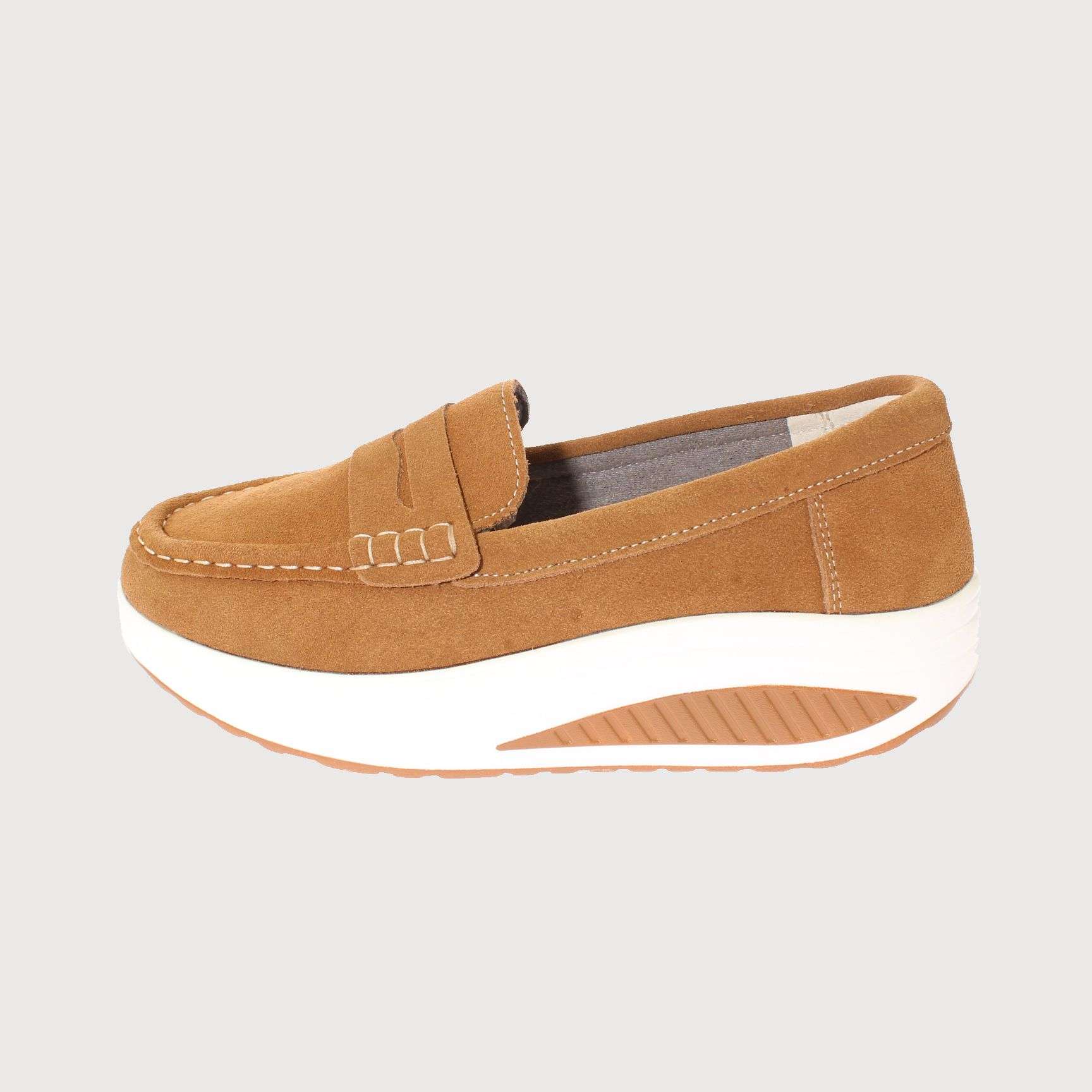 MOCASINES MUJER VIA FRANCA TEXTIL MARRÓN CONFORT ART. 52110B31153 - 2