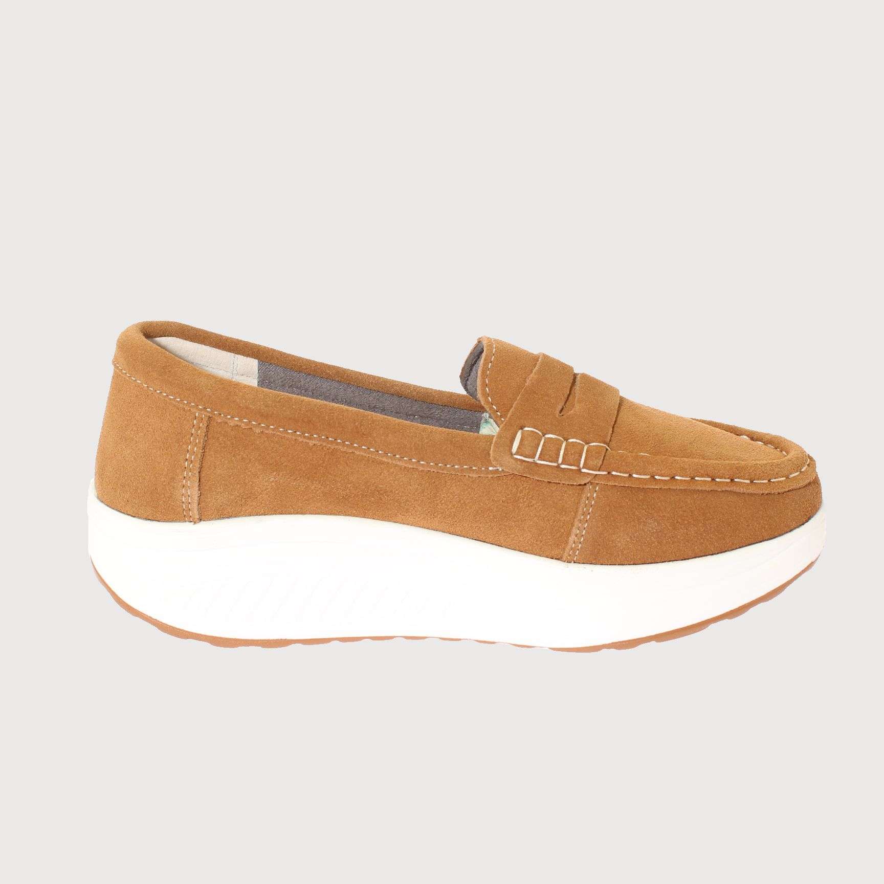 MOCASINES MUJER VIA FRANCA TEXTIL MARRÓN CONFORT ART. 52110B31153 - 4