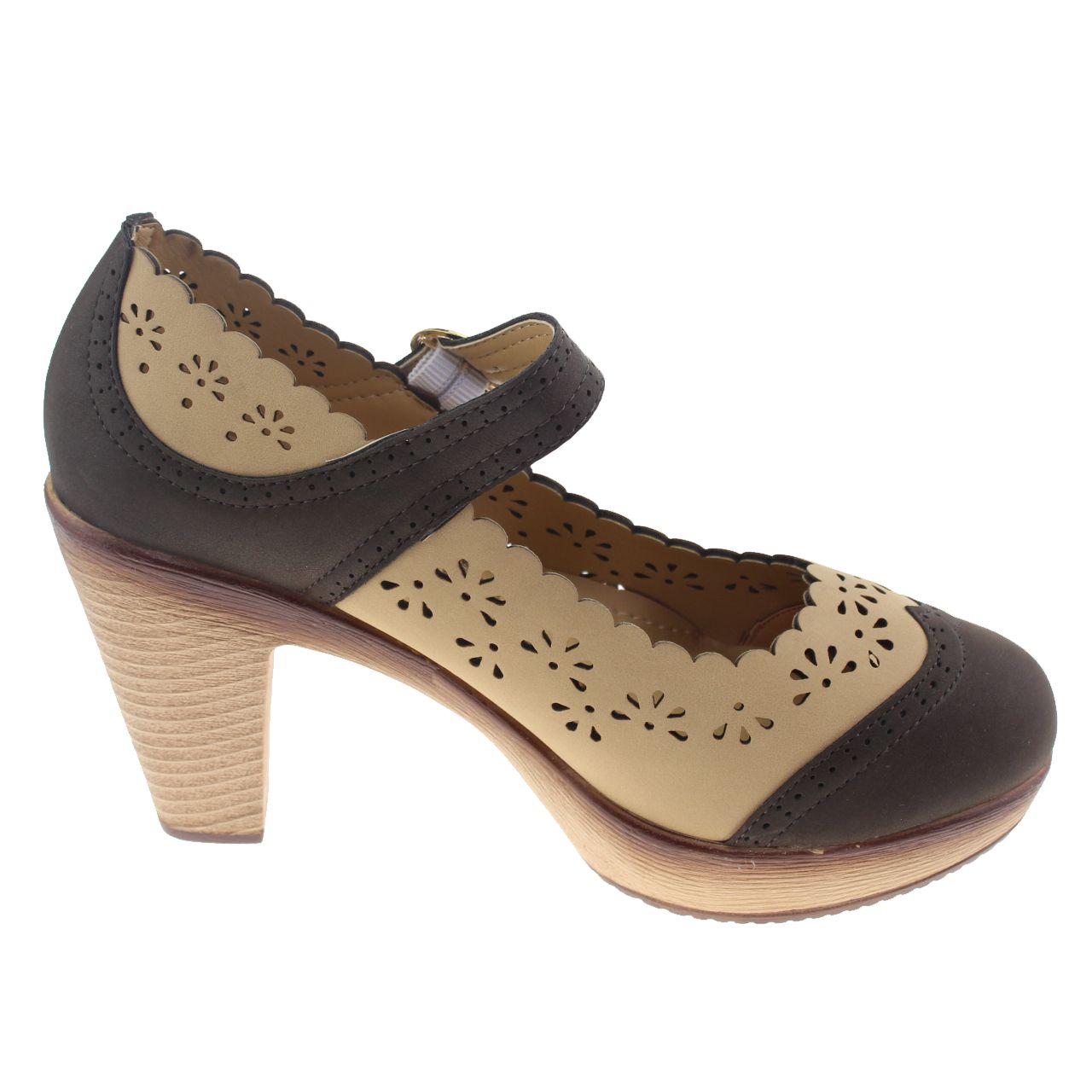 ZAPATO BEIGE/BLACK VIA FRANCA ART. 5CM138902BEIGEBLACK - 2
