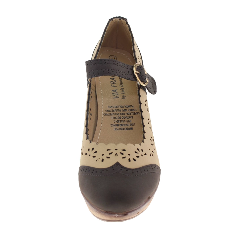 ZAPATO BEIGE/BLACK VIA FRANCA ART. 5CM138902BEIGEBLACK - 4