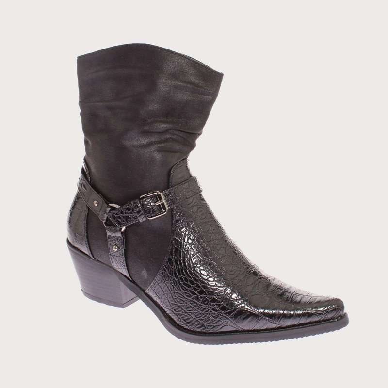 BOTAS MUJER VÍA FRANCA NEGRO VAQUERA ART. 52108BLACK - 1
