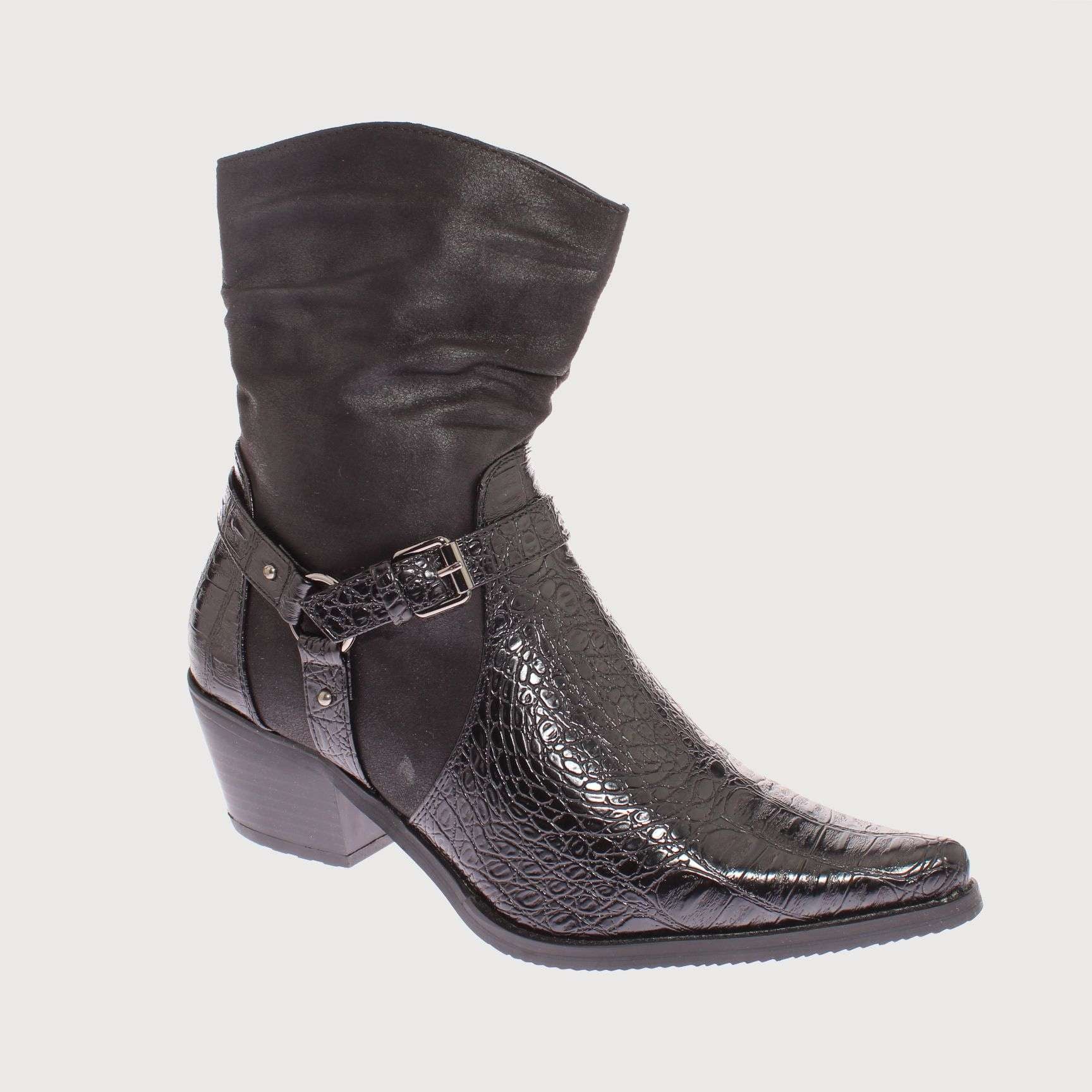BOTAS MUJER VÍA FRANCA NEGRO VAQUERA ART. 52108BLACK - 1