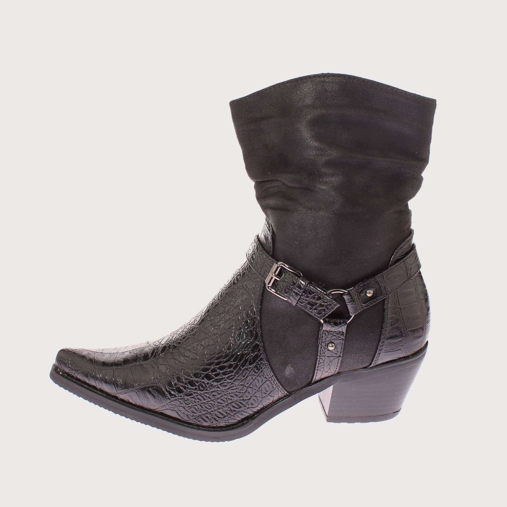 BOTAS MUJER VÍA FRANCA NEGRO VAQUERA ART. 52108BLACK - 2