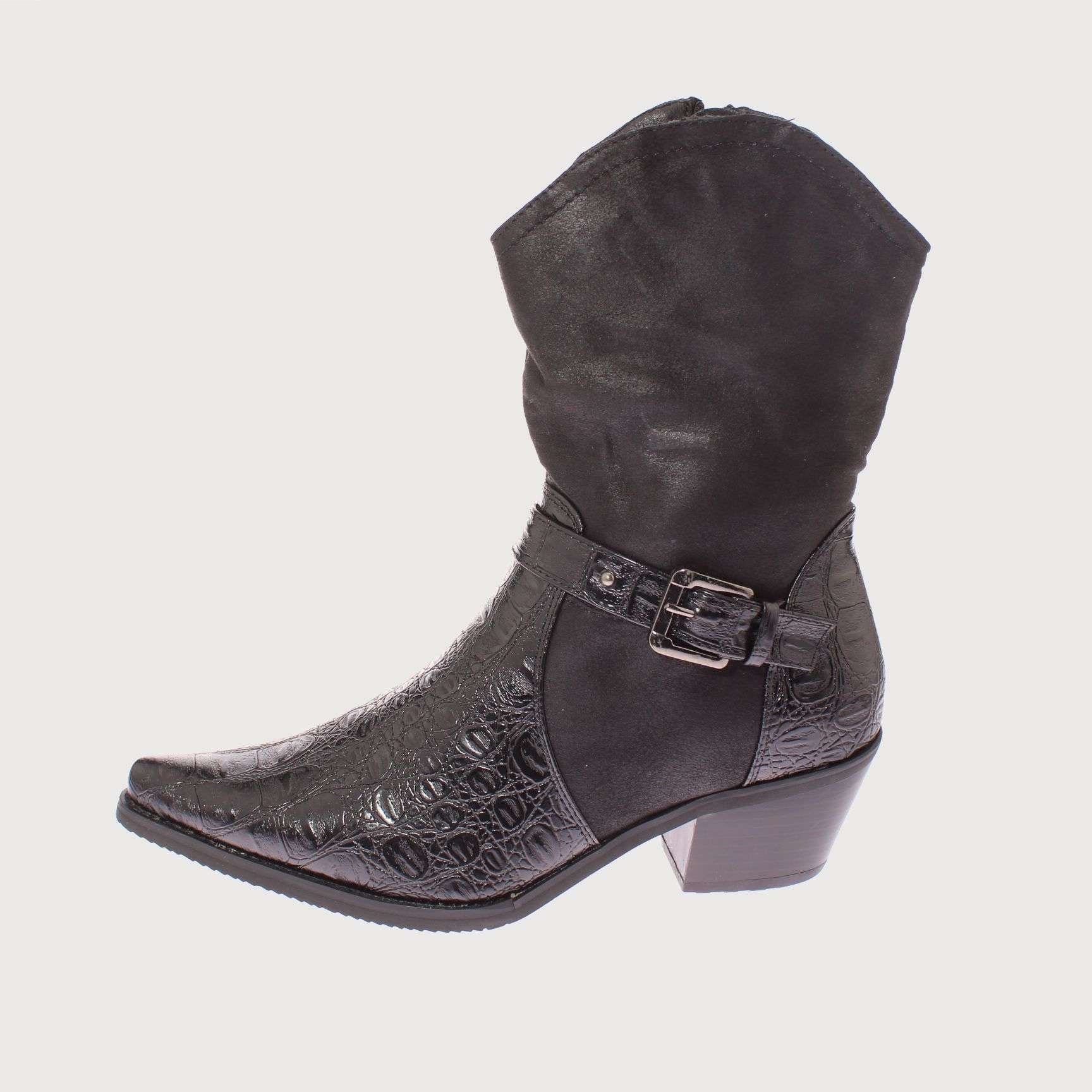 BOTAS MUJER VÍA FRANCA NEGRO VAQUERA ART. 52107BLACK - 2