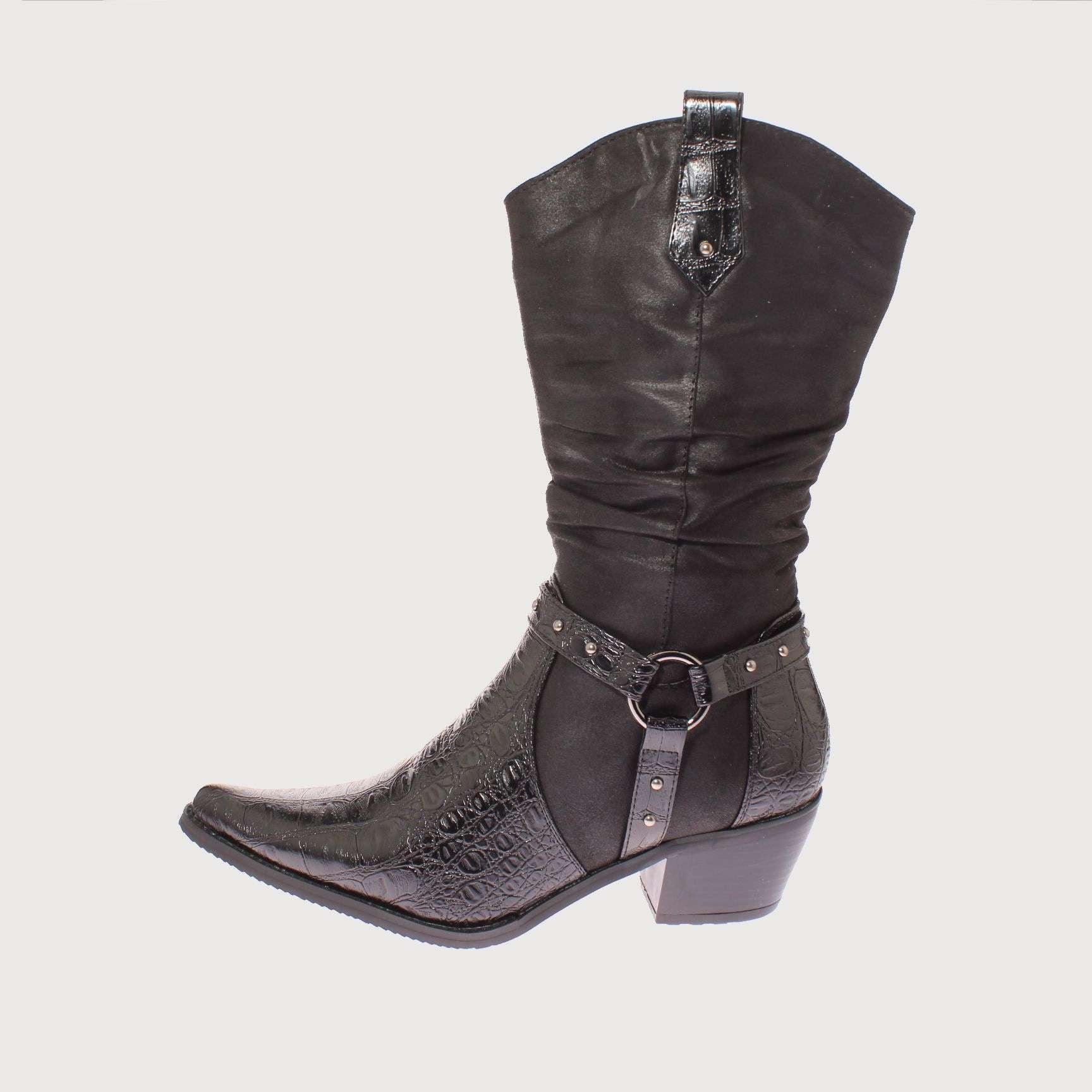 BOTAS MUJER VÍA FRANCA NEGRO VAQUERA ART. 52110BLACK - 2