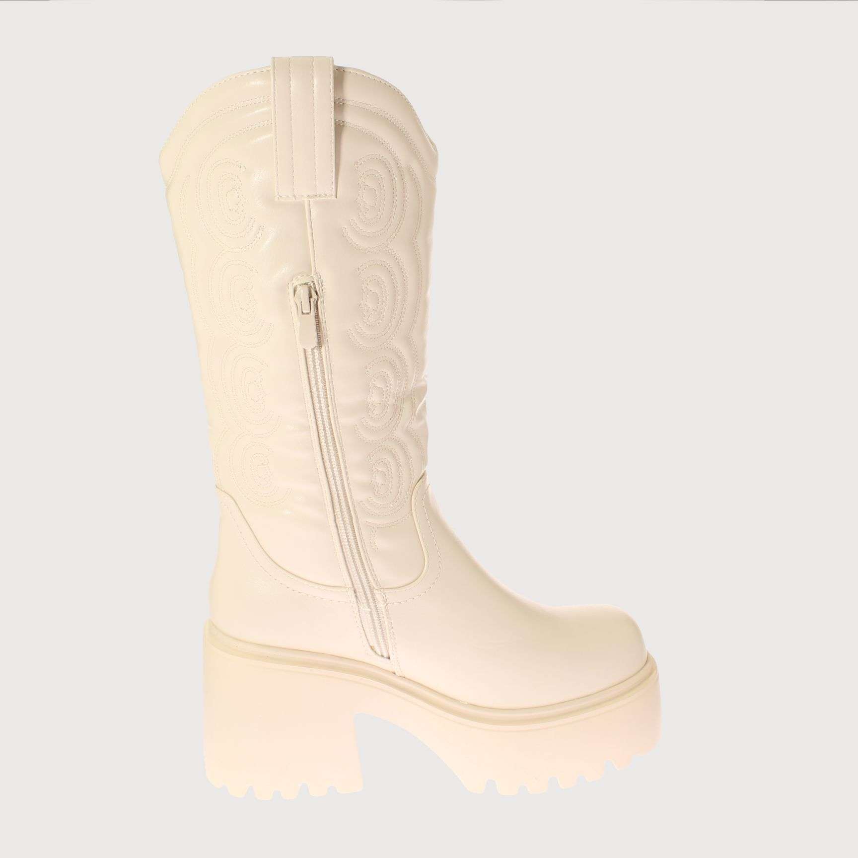 BOTAS MUJER VÍA FRANCA BLANCO TERRAPLEN ART. 5XZN584BBEIGE - 4