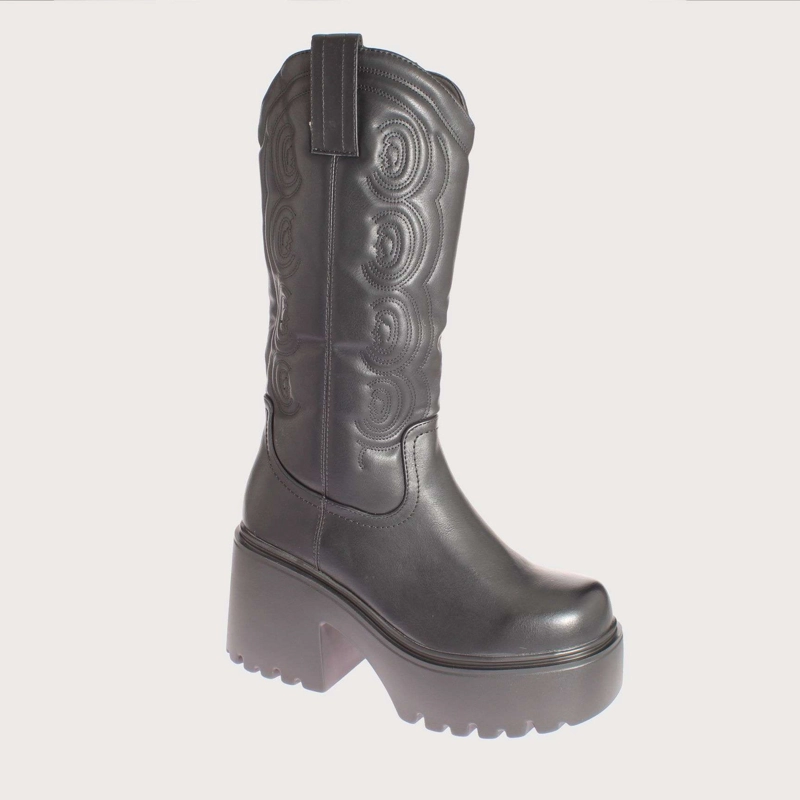 BOTAS MUJER VÍA FRANCA TERRAPLEN ART. 5XZN584ANEGRO - 1