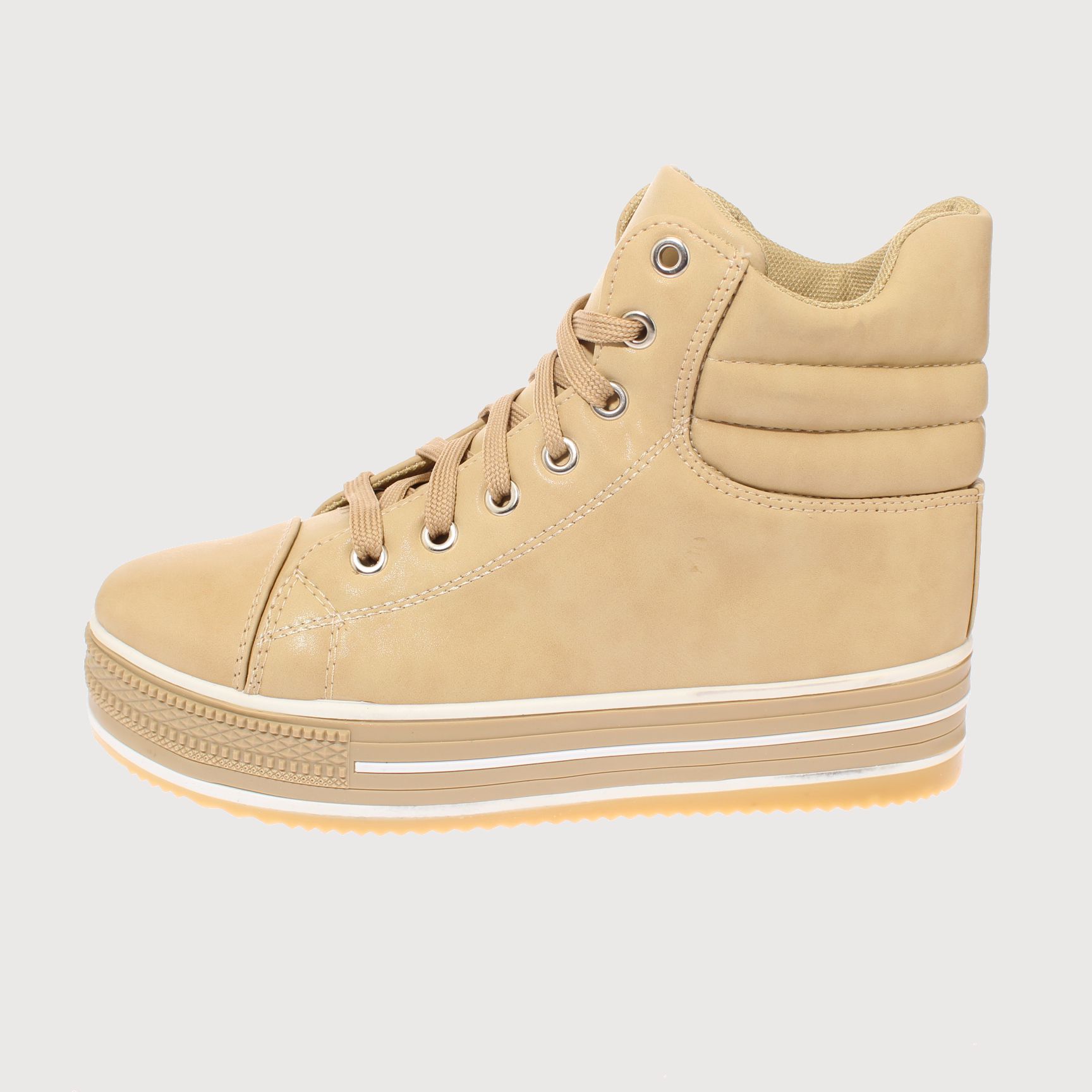 ZAPATILLAS MUJER VIA FRANCA CASUALES BEIGE CAÑA ART. 5A2WHEAT - 1