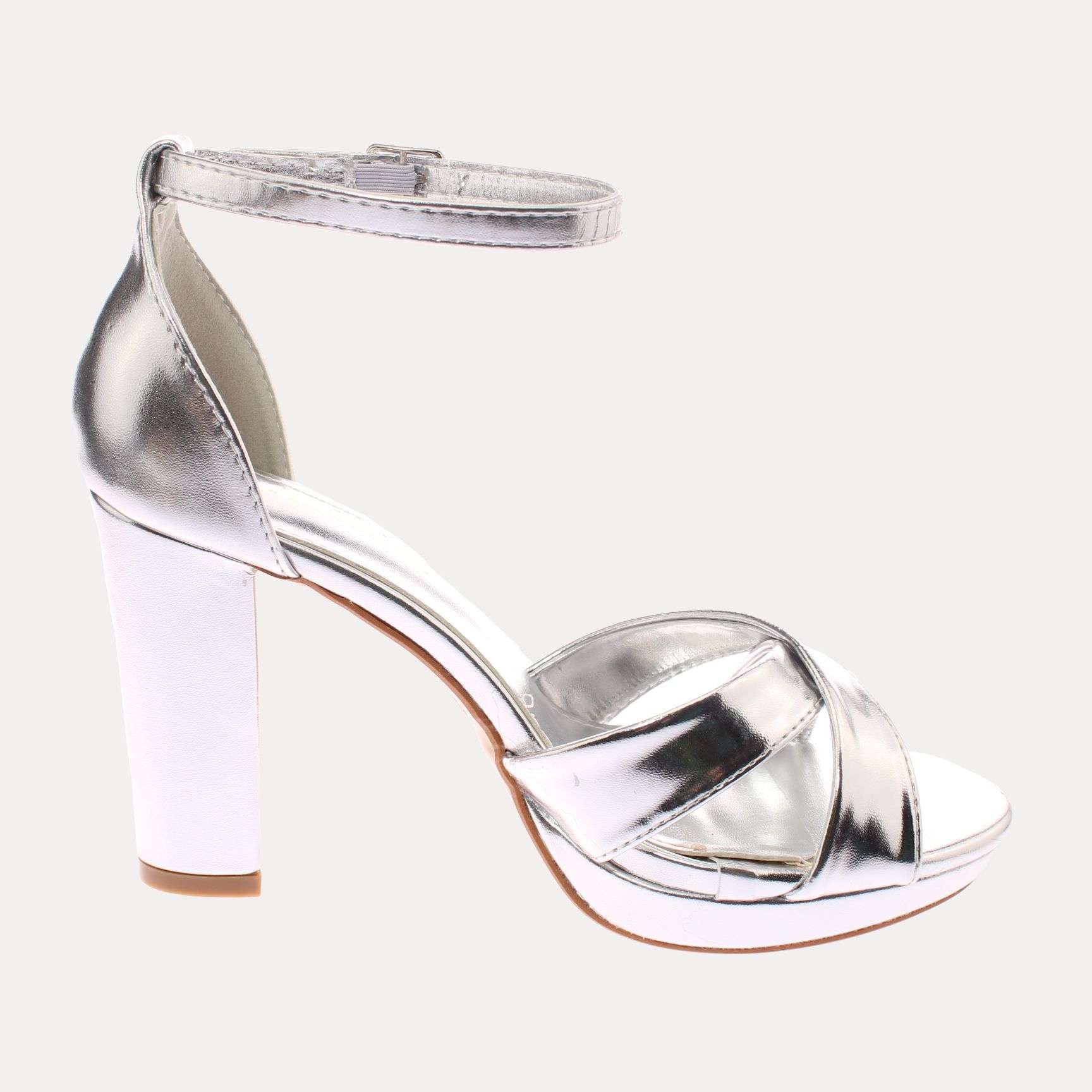 ZAPATO TACON PLATA ANDARINA ART. 5M230SILVER - 4