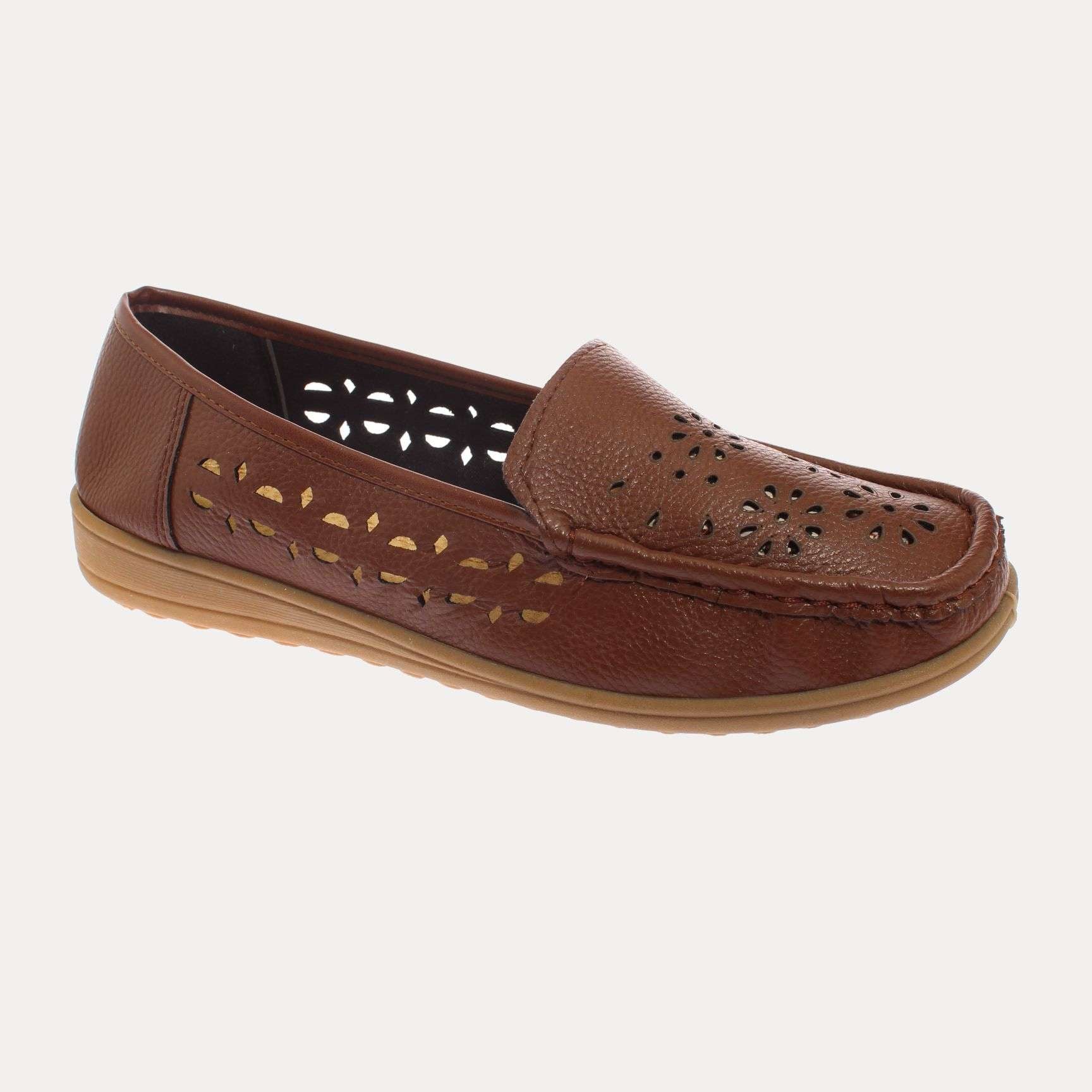 MOCASINES MUJER VIA FRANCA CAFÉ MARCHE ART. 5SA383LBROWN - 1