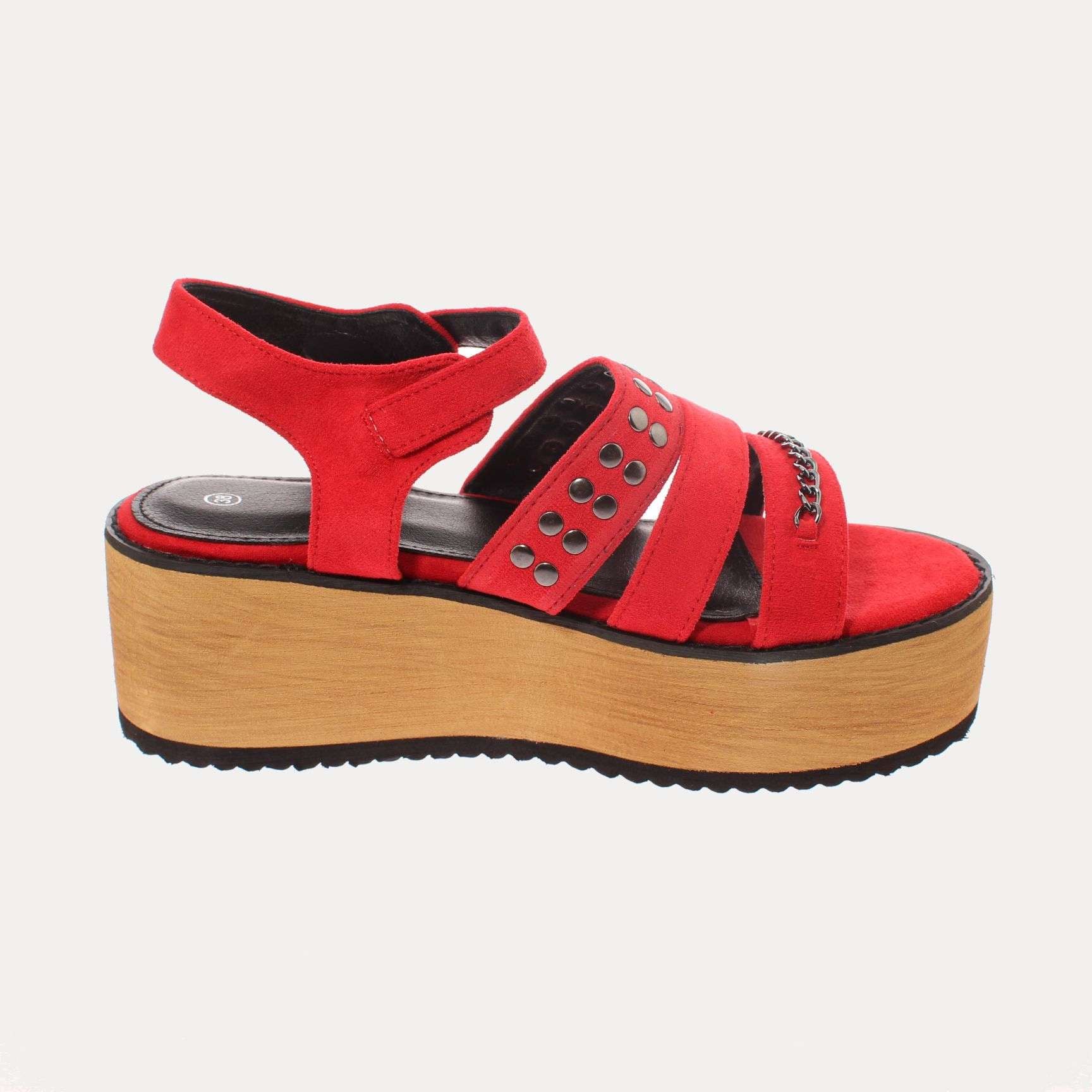 SANDALIAS MUJER VÍA FRANCA ROJO ART. 5S209B0074RED - 4