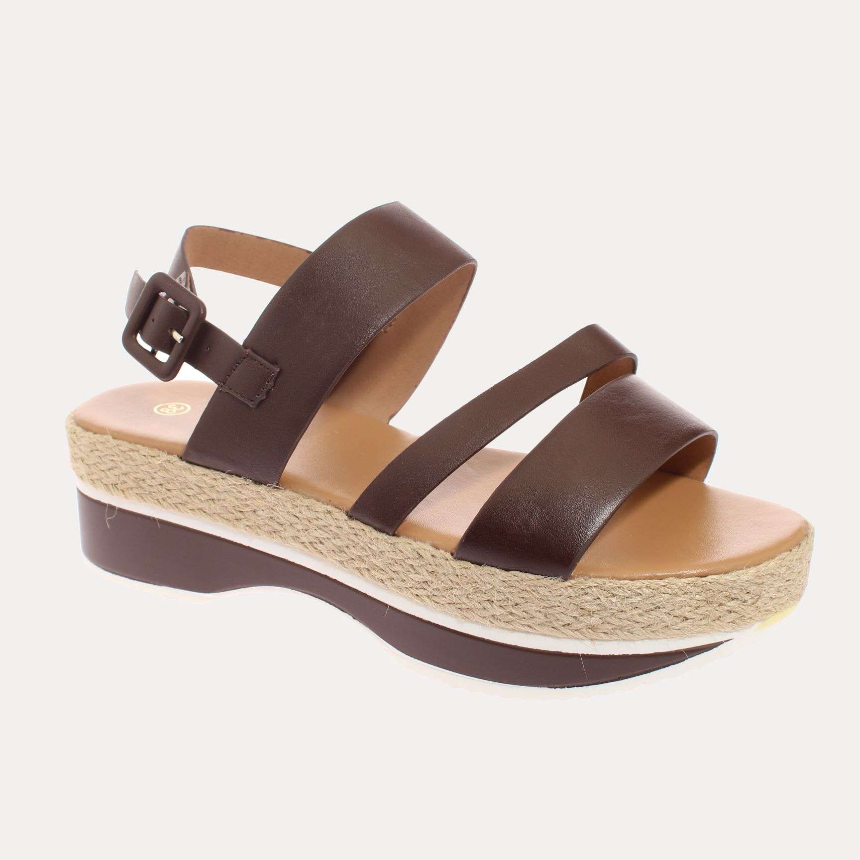 SANDALIAS MUJER VÍA FRANCA CHOCOLATE ART. 52110B31105DBROWN - 1
