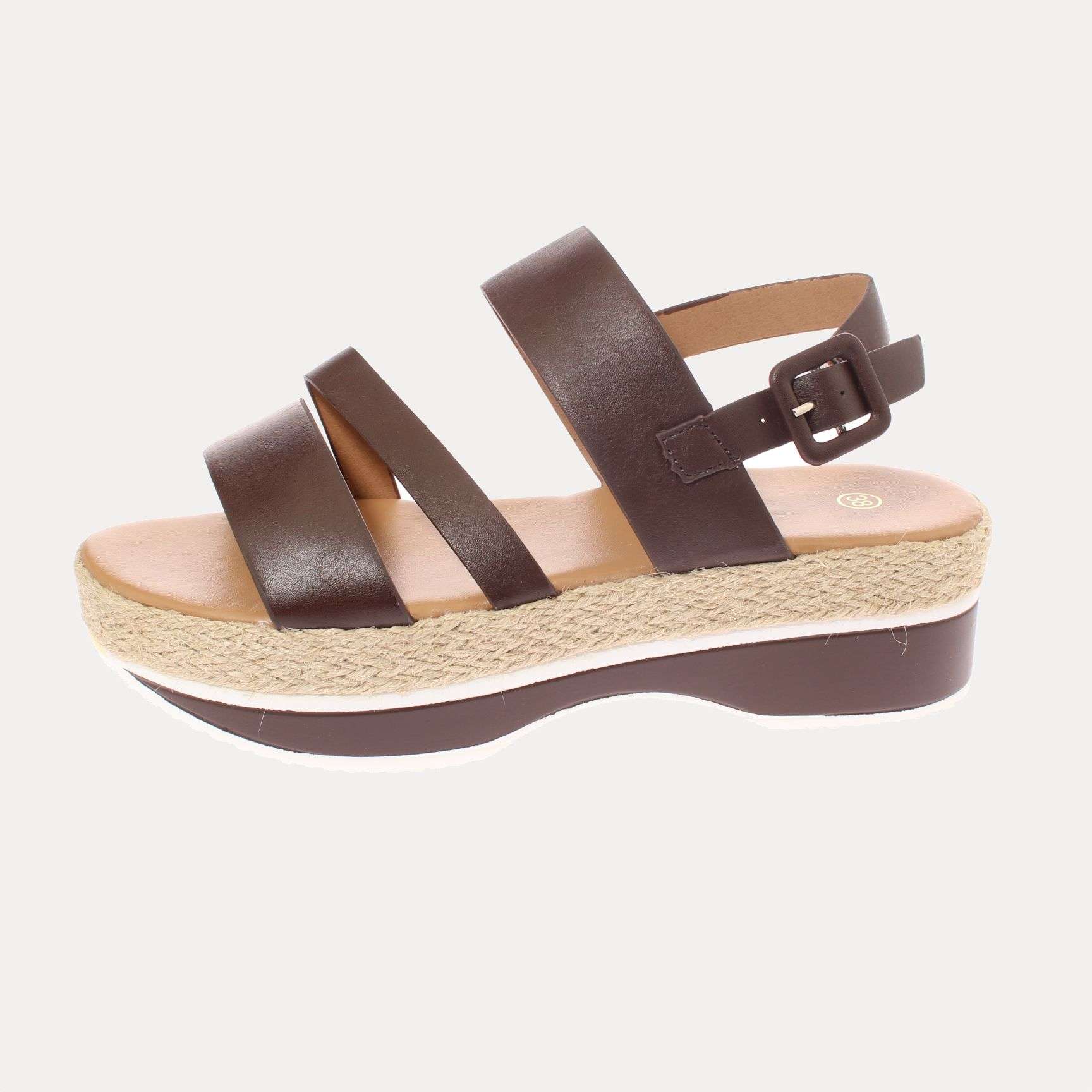 SANDALIAS MUJER VÍA FRANCA CHOCOLATE ART. 52110B31105DBROWN - 2